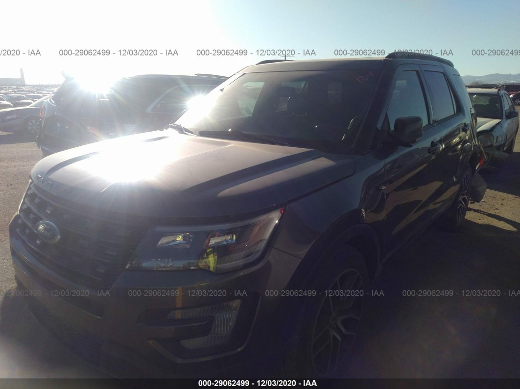 2016 Ford Explorer Sport Black vin: 1FM5K8GT7GGC84366