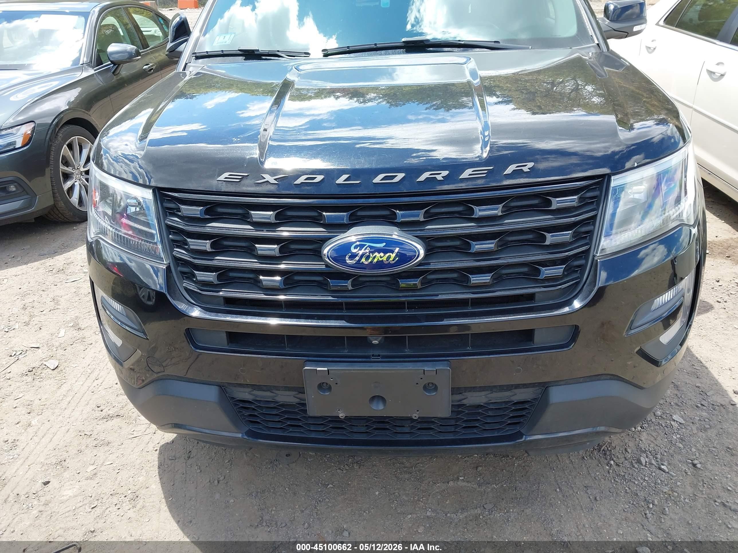 2017 Ford Explorer Sport Black vin: 1FM5K8GT7HGD73730