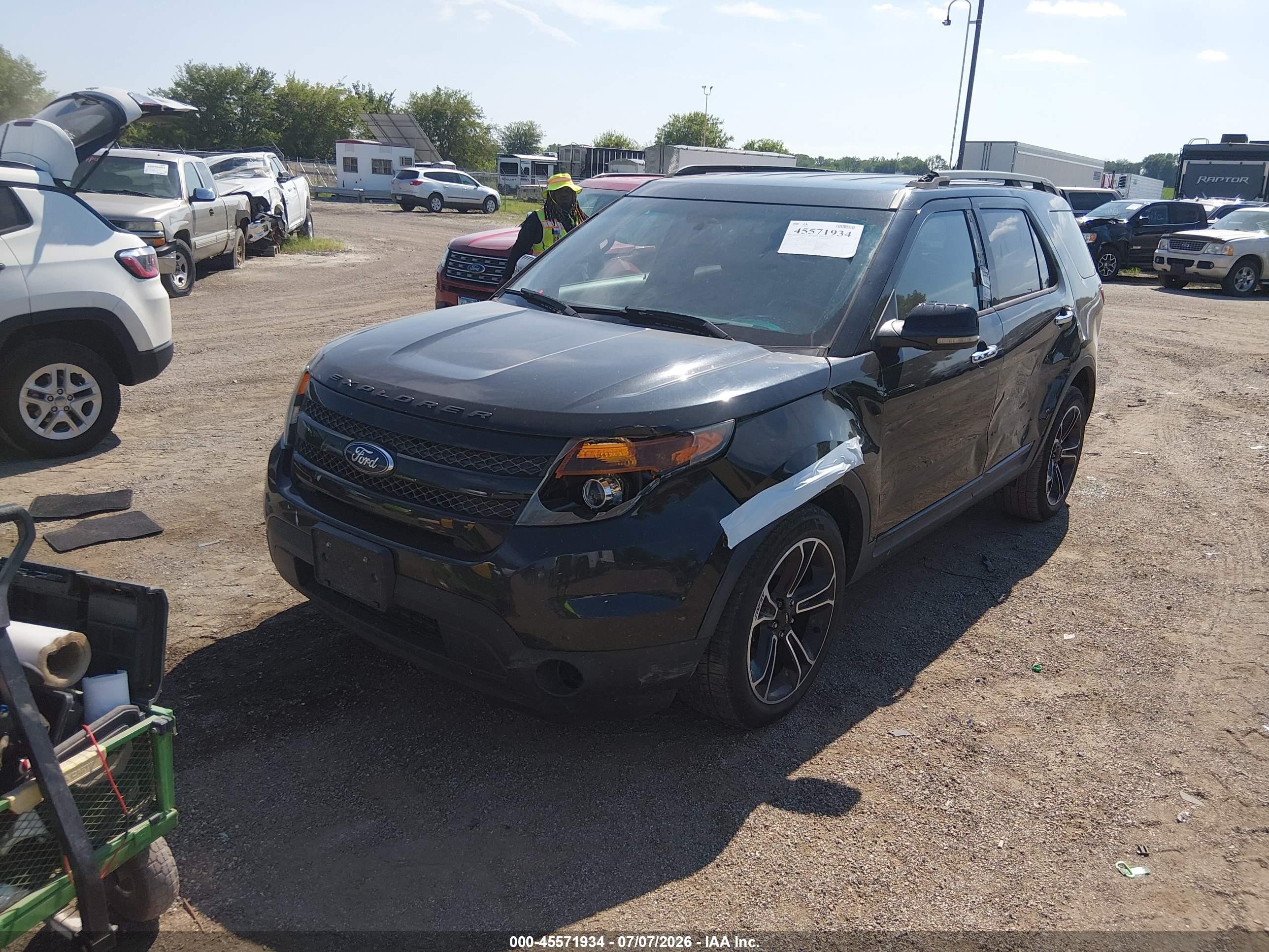 2013 Ford Explorer Sport Black vin: 1FM5K8GT8DGA68859