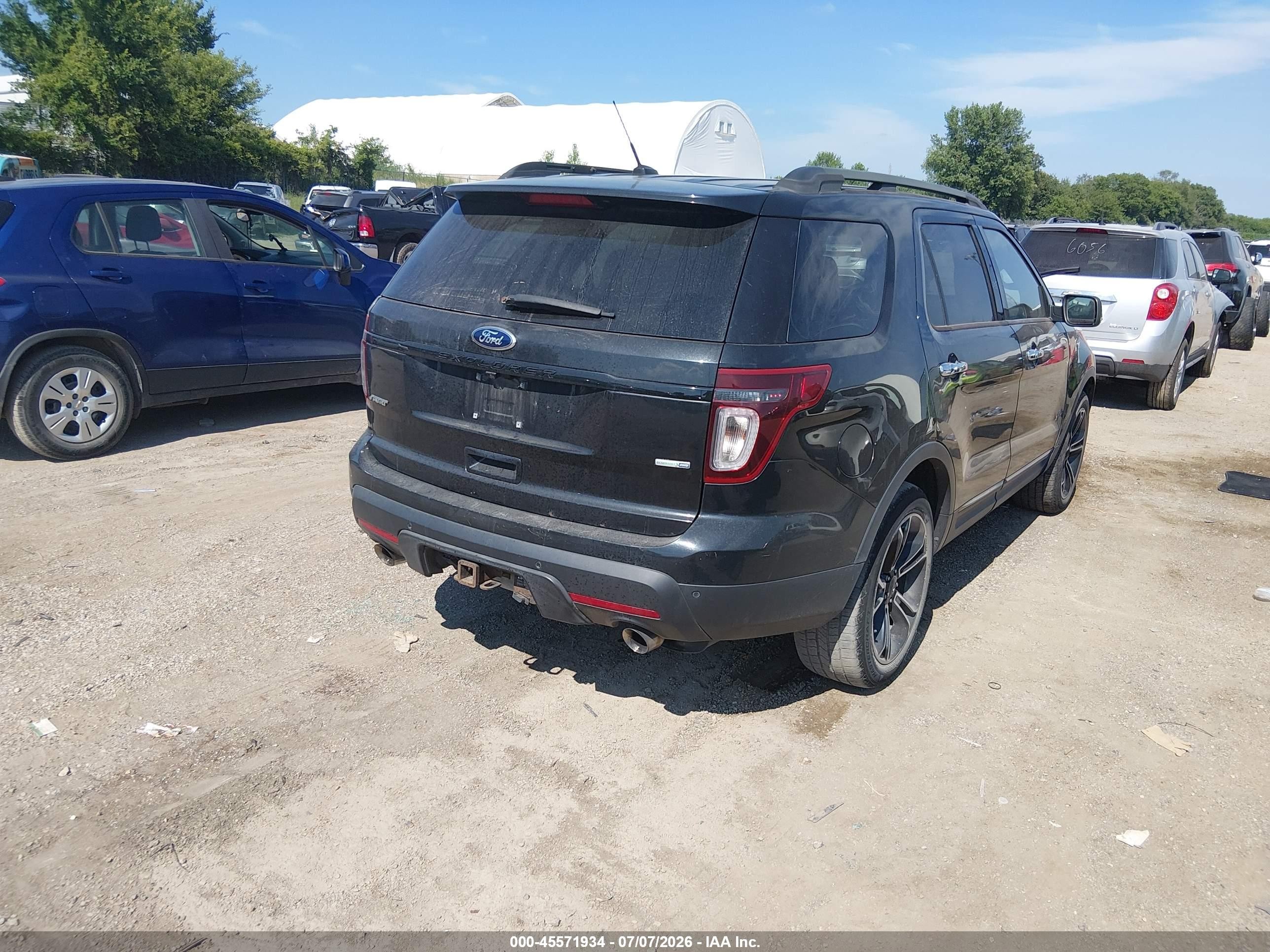 2013 Ford Explorer Sport Black vin: 1FM5K8GT8DGA68859