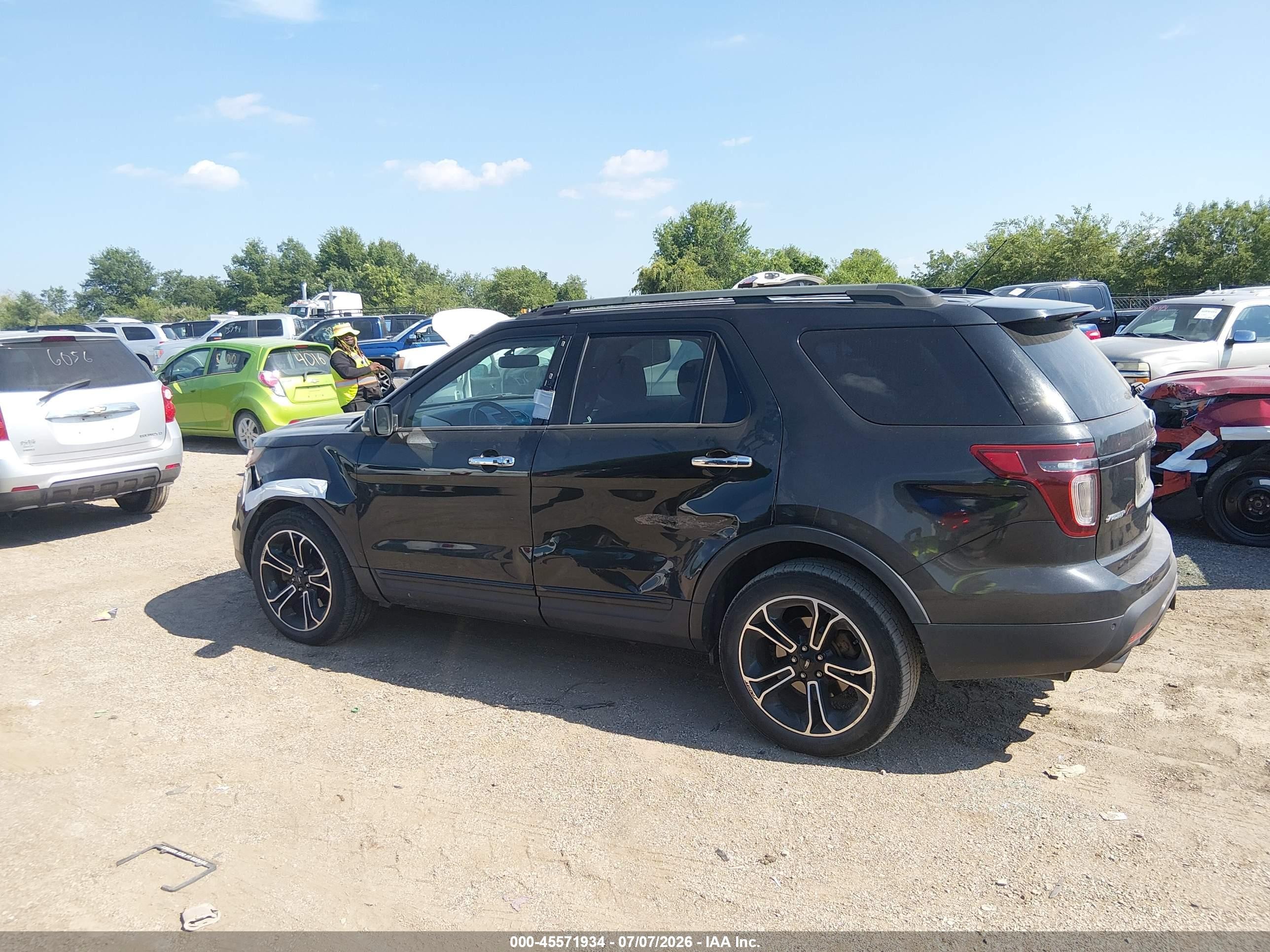 2013 Ford Explorer Sport Black vin: 1FM5K8GT8DGA68859