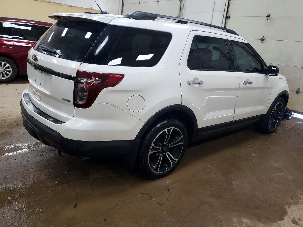 2013 Ford Explorer Sport White vin: 1FM5K8GT8DGC32675