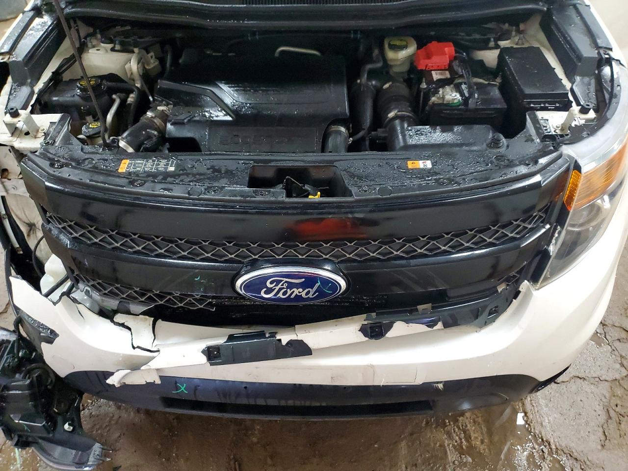 2013 Ford Explorer Sport White vin: 1FM5K8GT8DGC32675