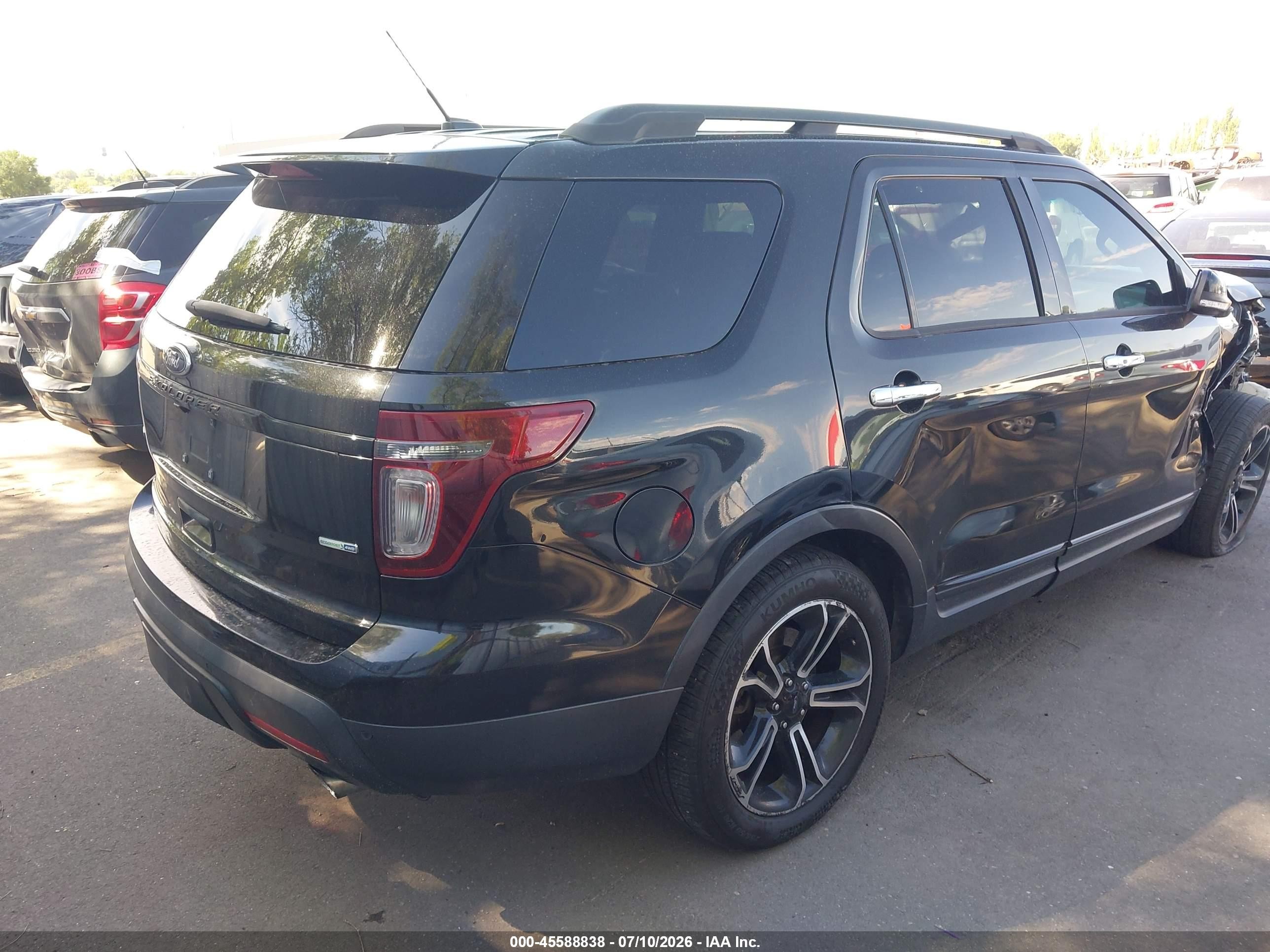 2014 Ford Explorer Sport Black vin: 1FM5K8GT8EGC12654