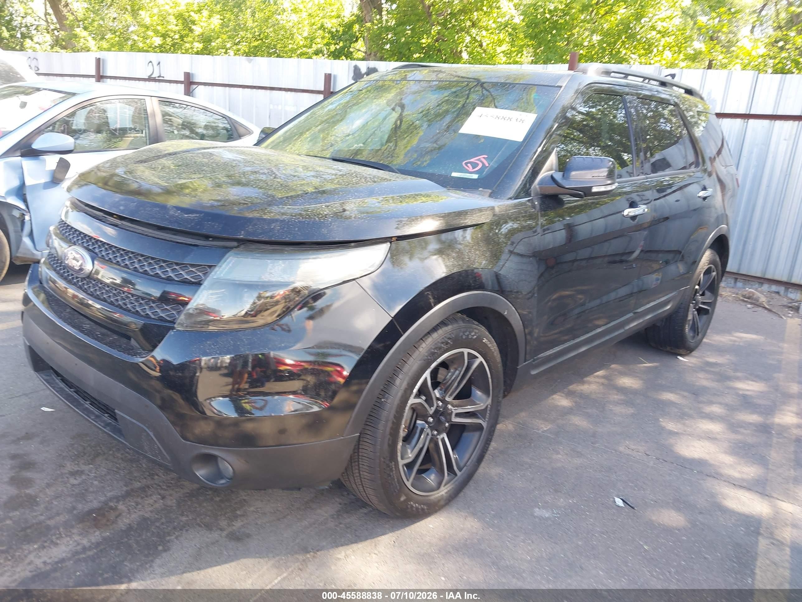 2014 Ford Explorer Sport Black vin: 1FM5K8GT8EGC12654