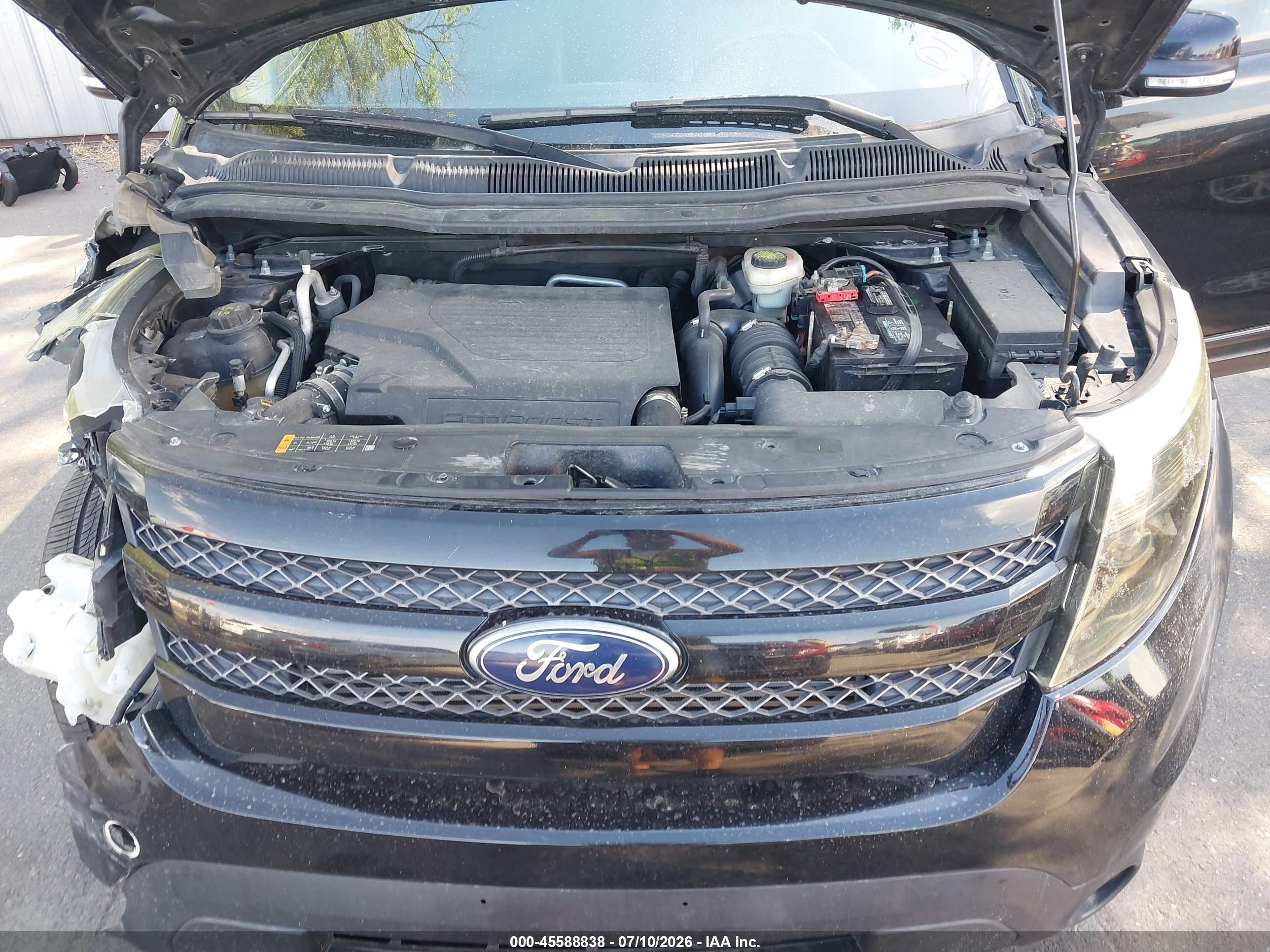 2014 Ford Explorer Sport Black vin: 1FM5K8GT8EGC12654