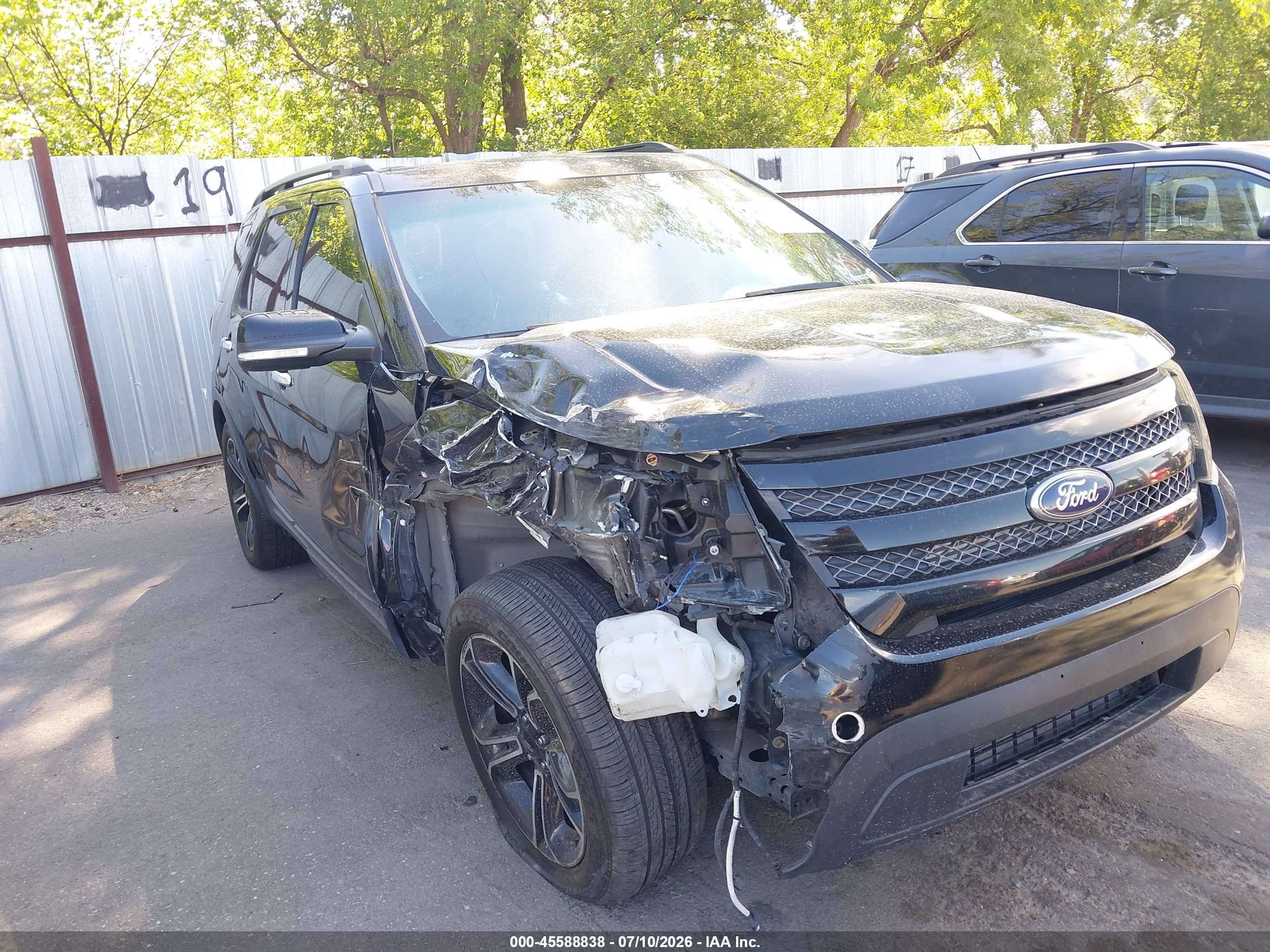 2014 Ford Explorer Sport Black vin: 1FM5K8GT8EGC12654