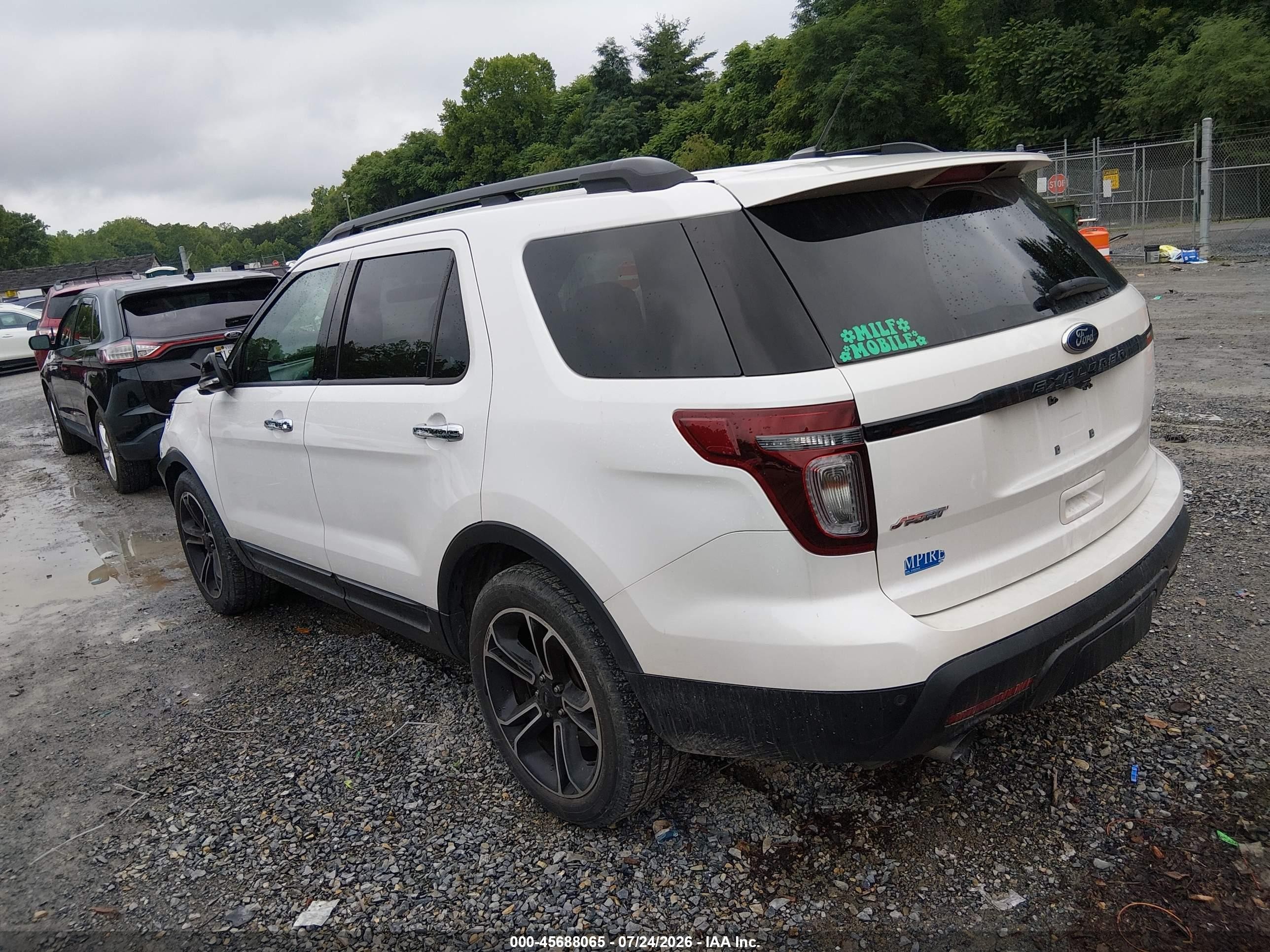 2014 Ford Explorer Sport Белый vin: 1FM5K8GT8EGC46190