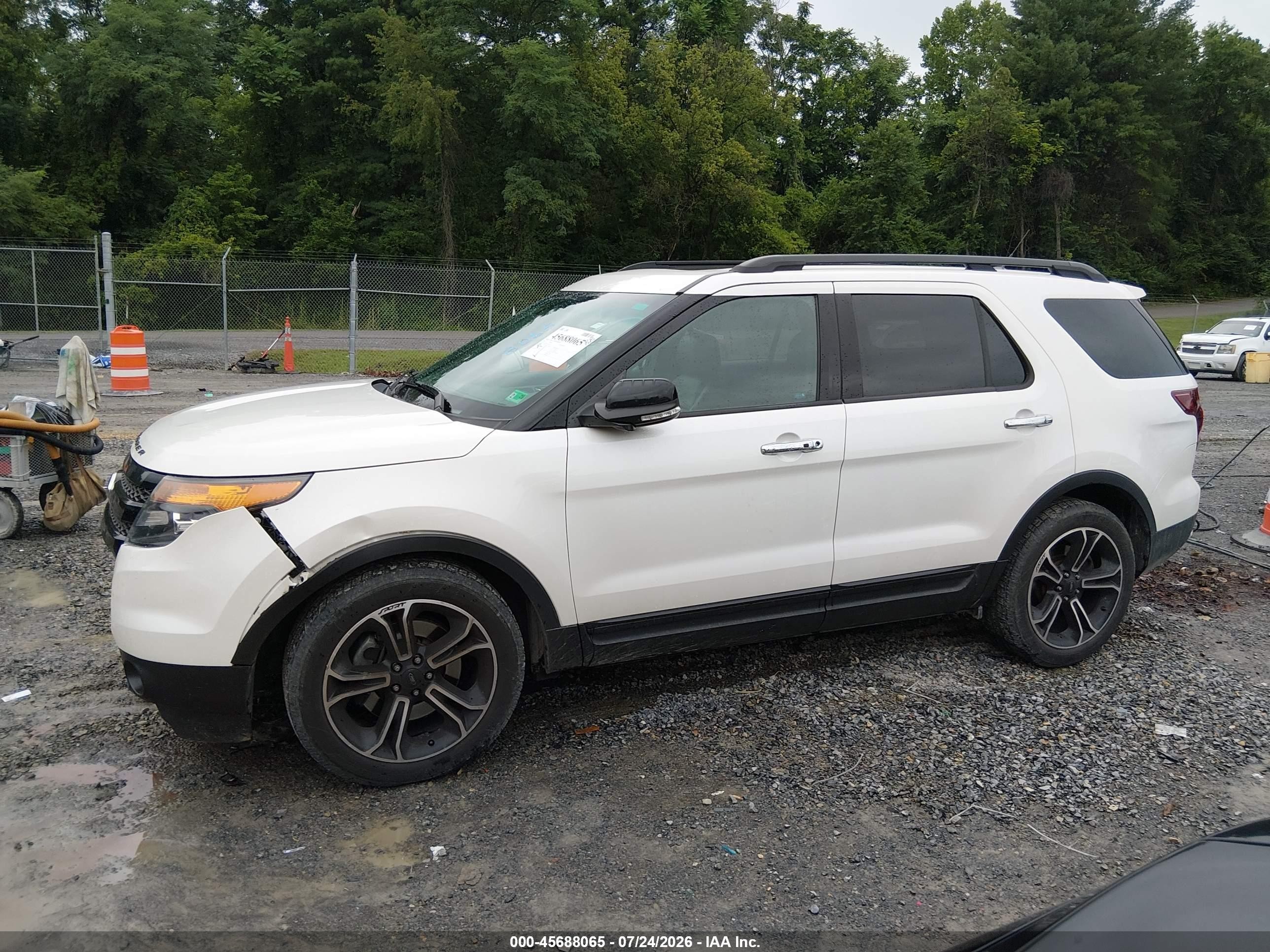 2014 Ford Explorer Sport Белый vin: 1FM5K8GT8EGC46190