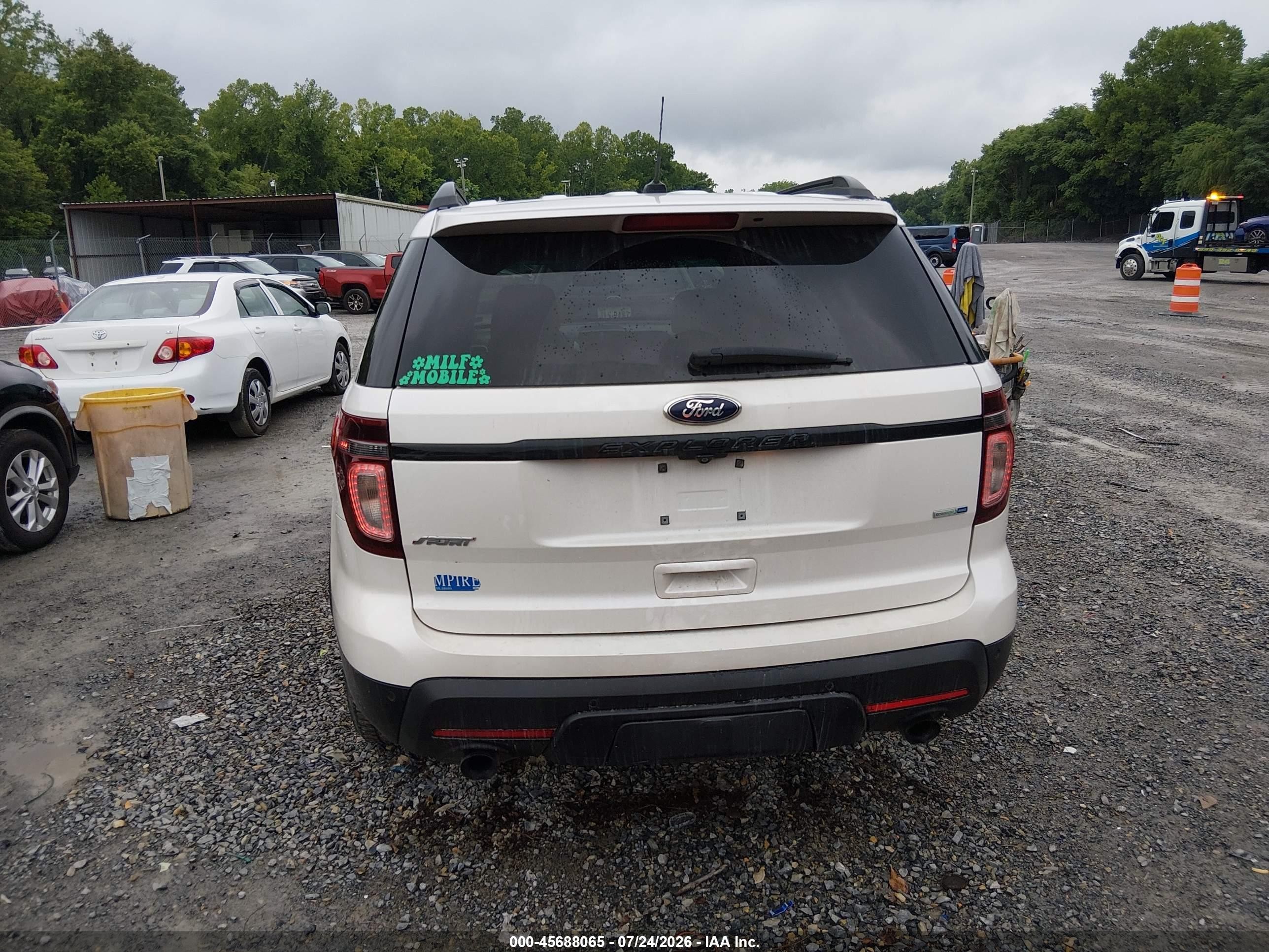 2014 Ford Explorer Sport Белый vin: 1FM5K8GT8EGC46190