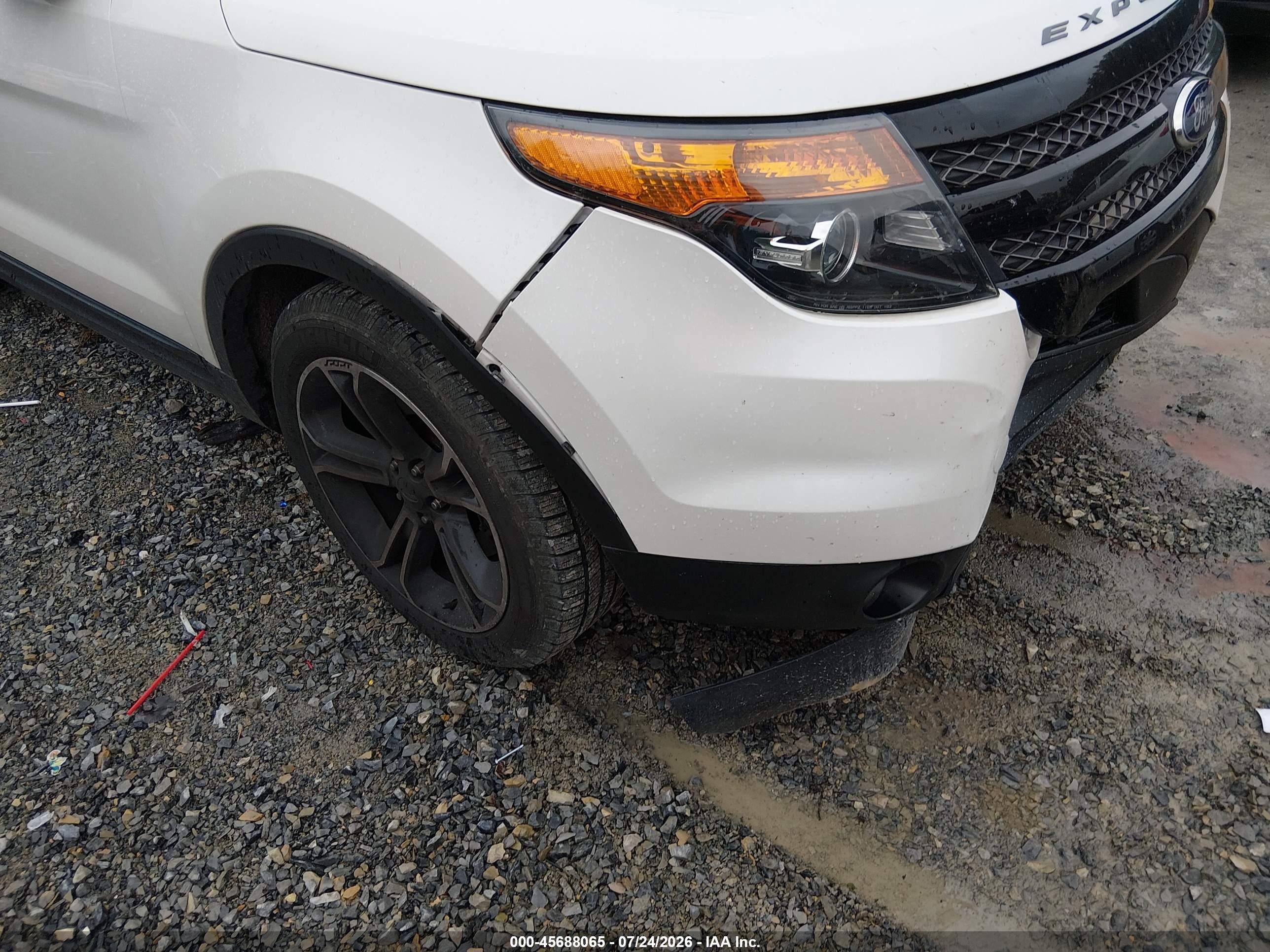 2014 Ford Explorer Sport Белый vin: 1FM5K8GT8EGC46190