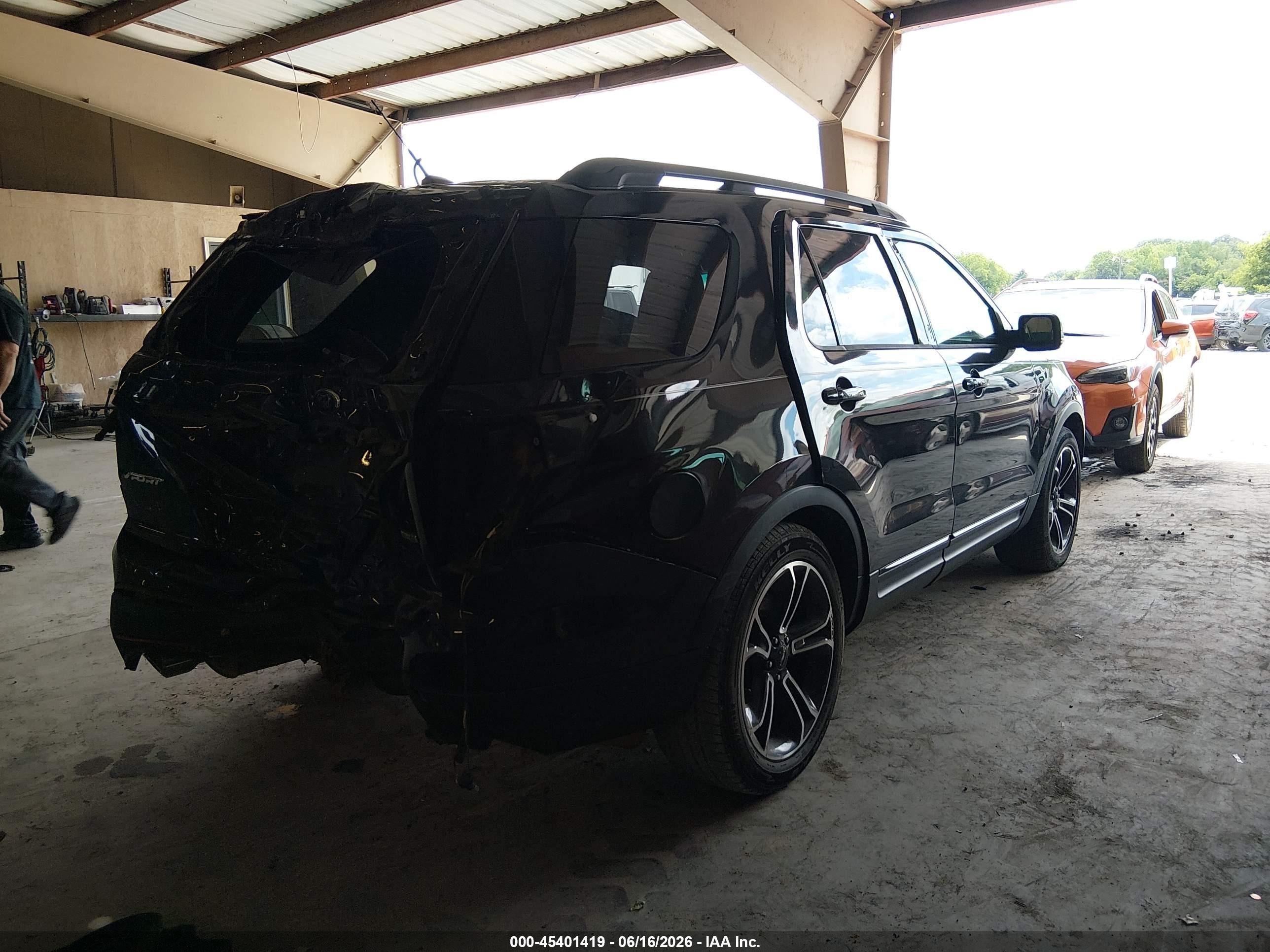 2015 Ford Explorer Sport Black vin: 1FM5K8GT8FGA25853