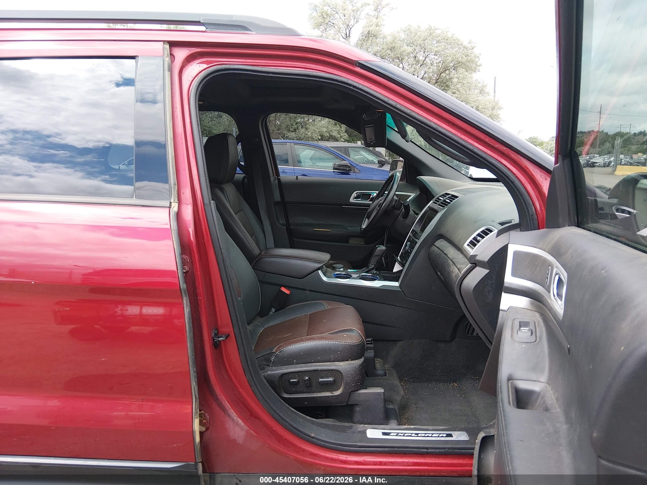 2015 Ford Explorer Sport Red vin: 1FM5K8GT8FGA55919