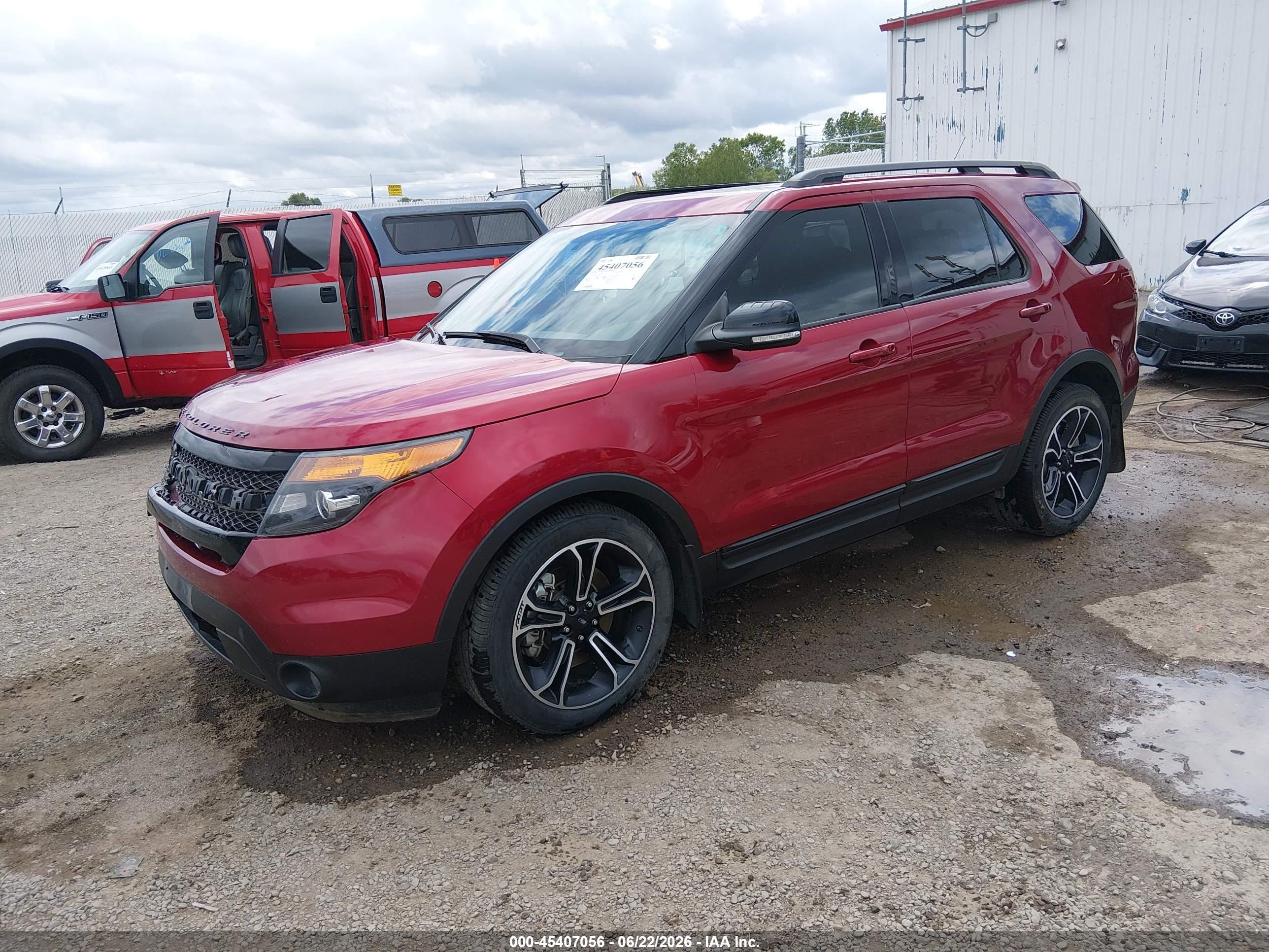 2015 Ford Explorer Sport Red vin: 1FM5K8GT8FGA55919