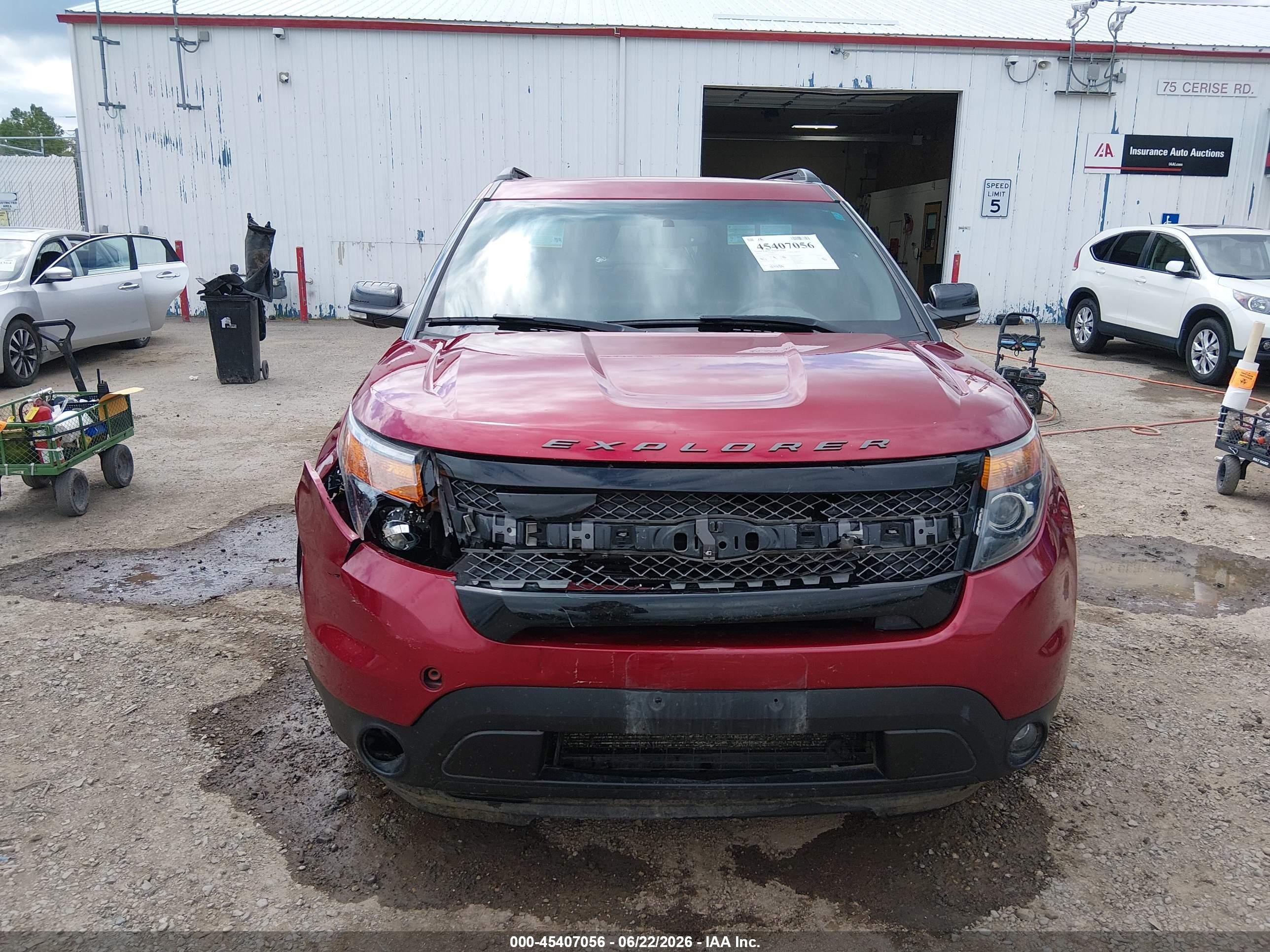 2015 Ford Explorer Sport Red vin: 1FM5K8GT8FGA55919