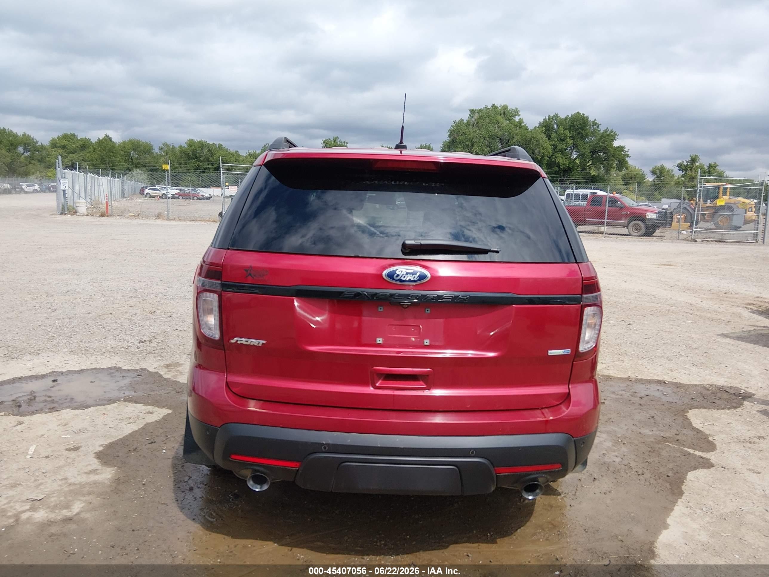 2015 Ford Explorer Sport Red vin: 1FM5K8GT8FGA55919