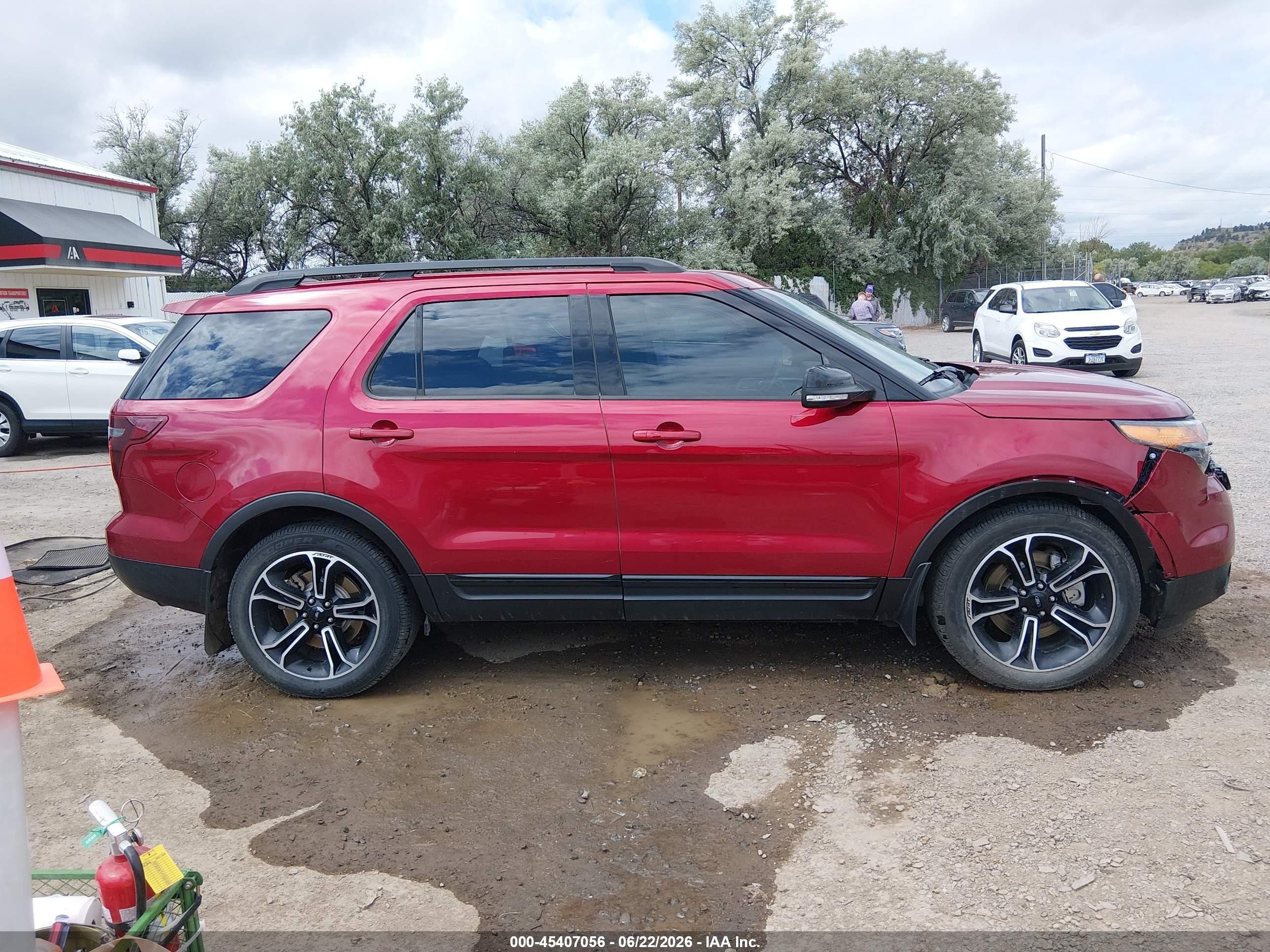 2015 Ford Explorer Sport Red vin: 1FM5K8GT8FGA55919