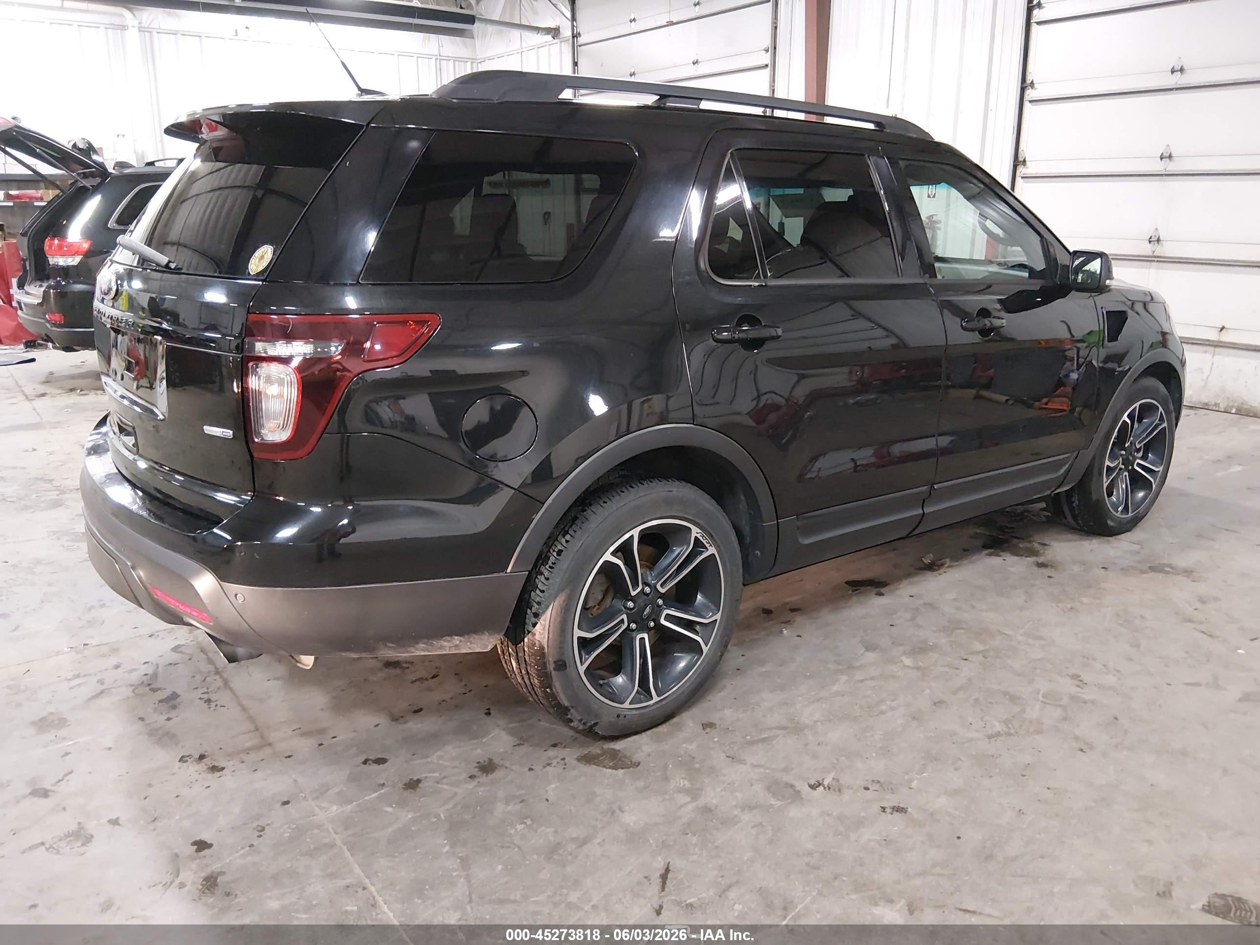 2015 Ford Explorer Sport Black vin: 1FM5K8GT8FGB38802
