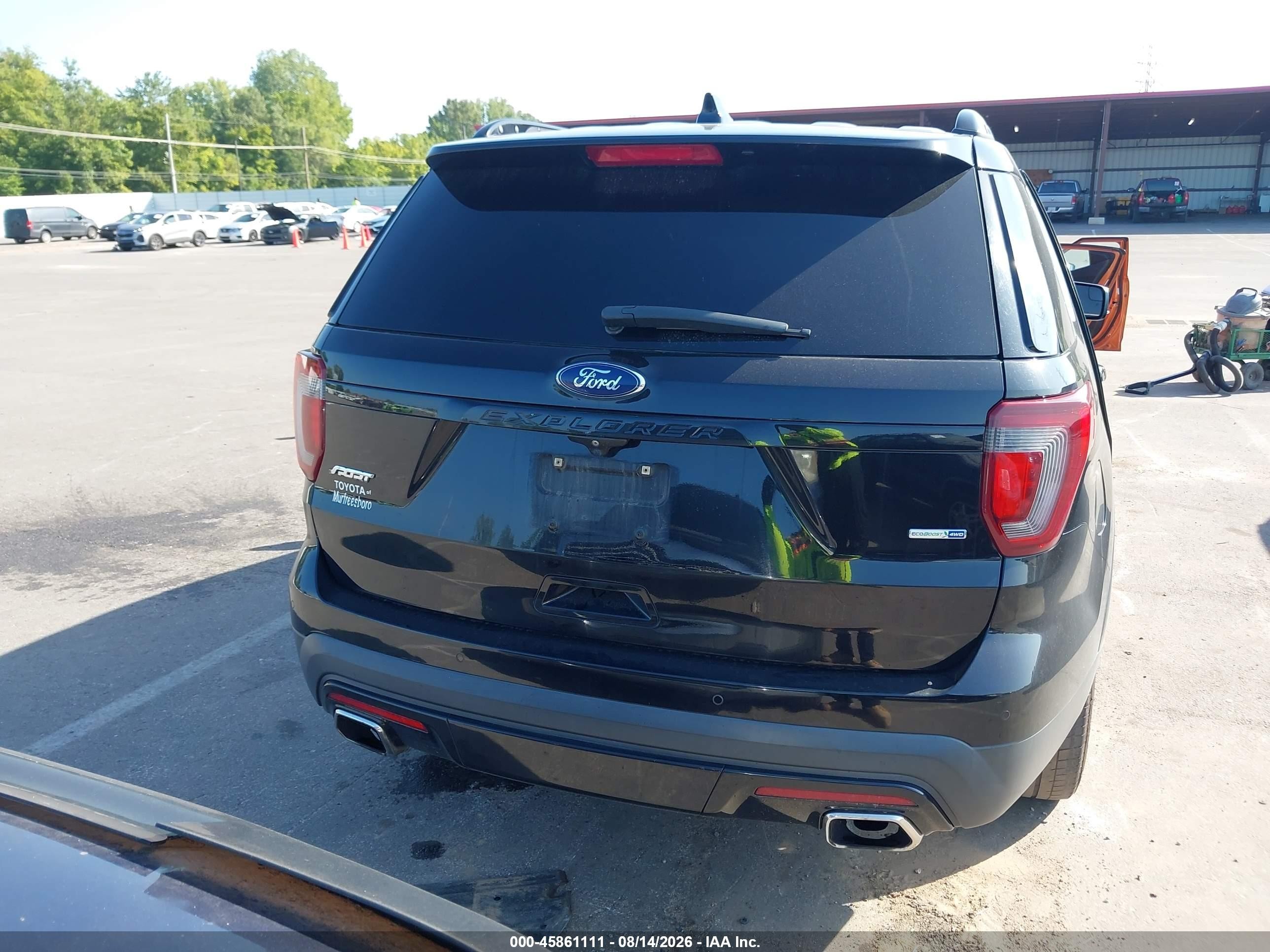 2017 Ford Explorer Sport Black vin: 1FM5K8GT8HGA34801
