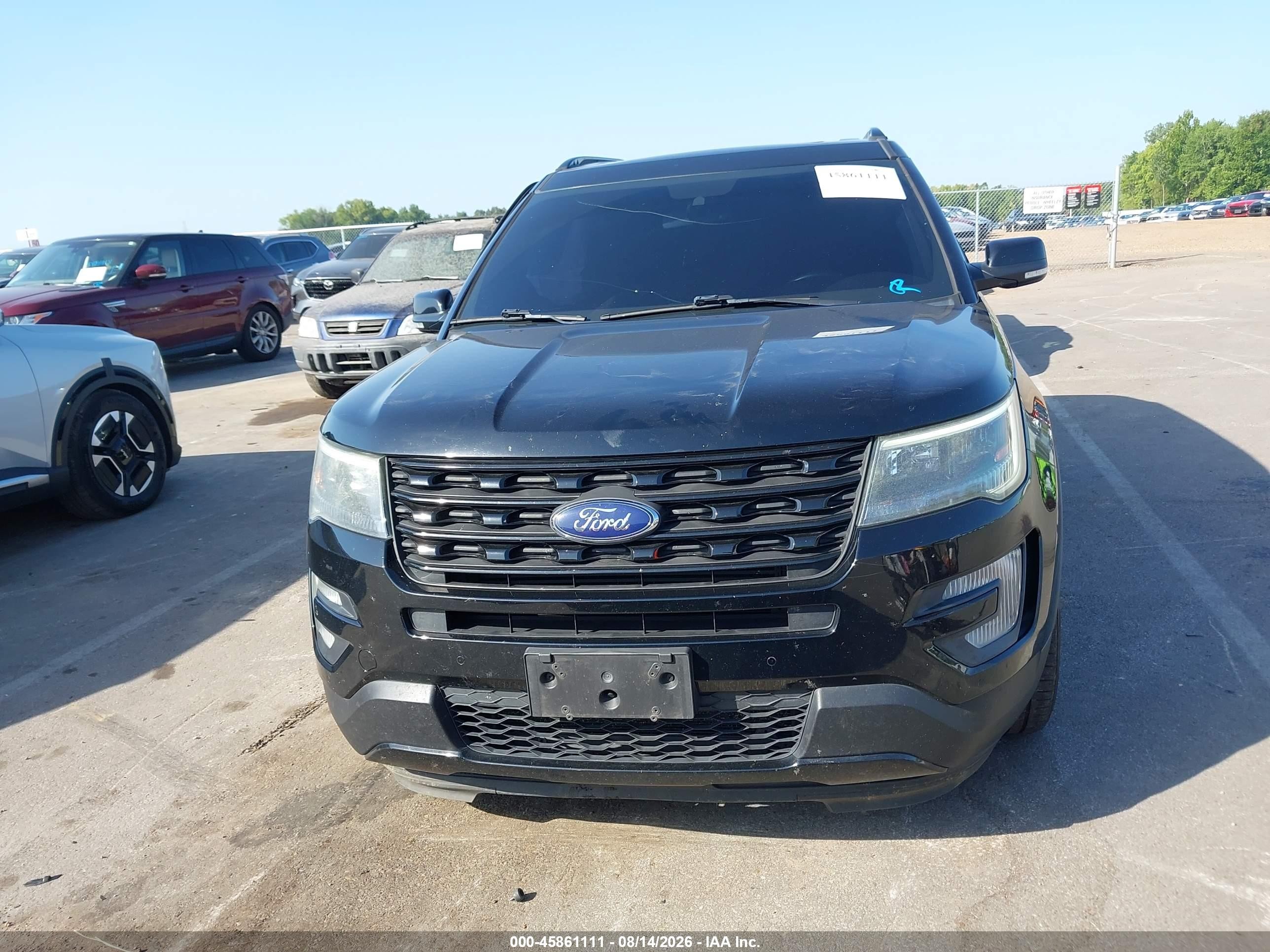 2017 Ford Explorer Sport Black vin: 1FM5K8GT8HGA34801