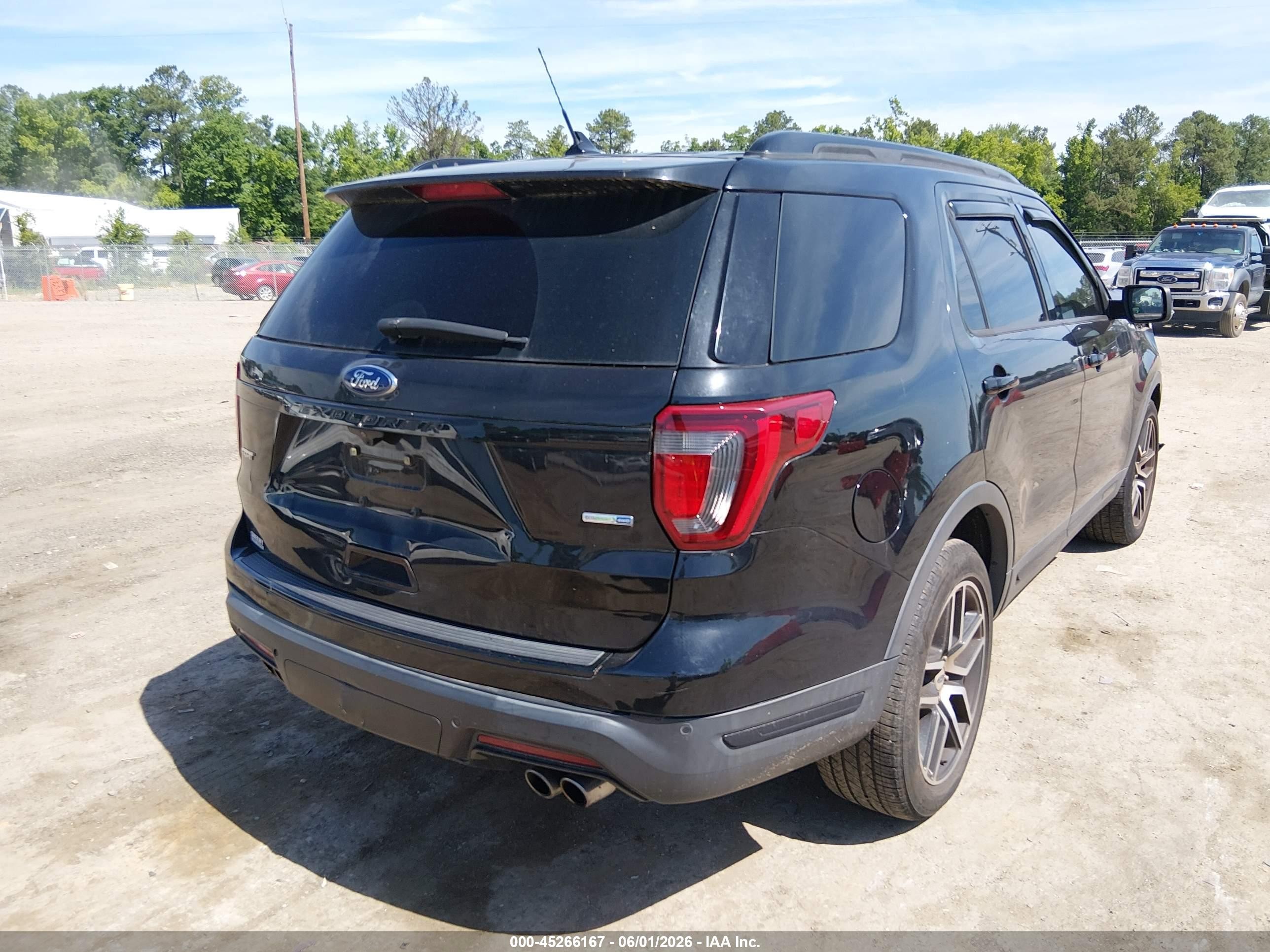 2018 Ford Explorer Sport Black vin: 1FM5K8GT8JGC90216