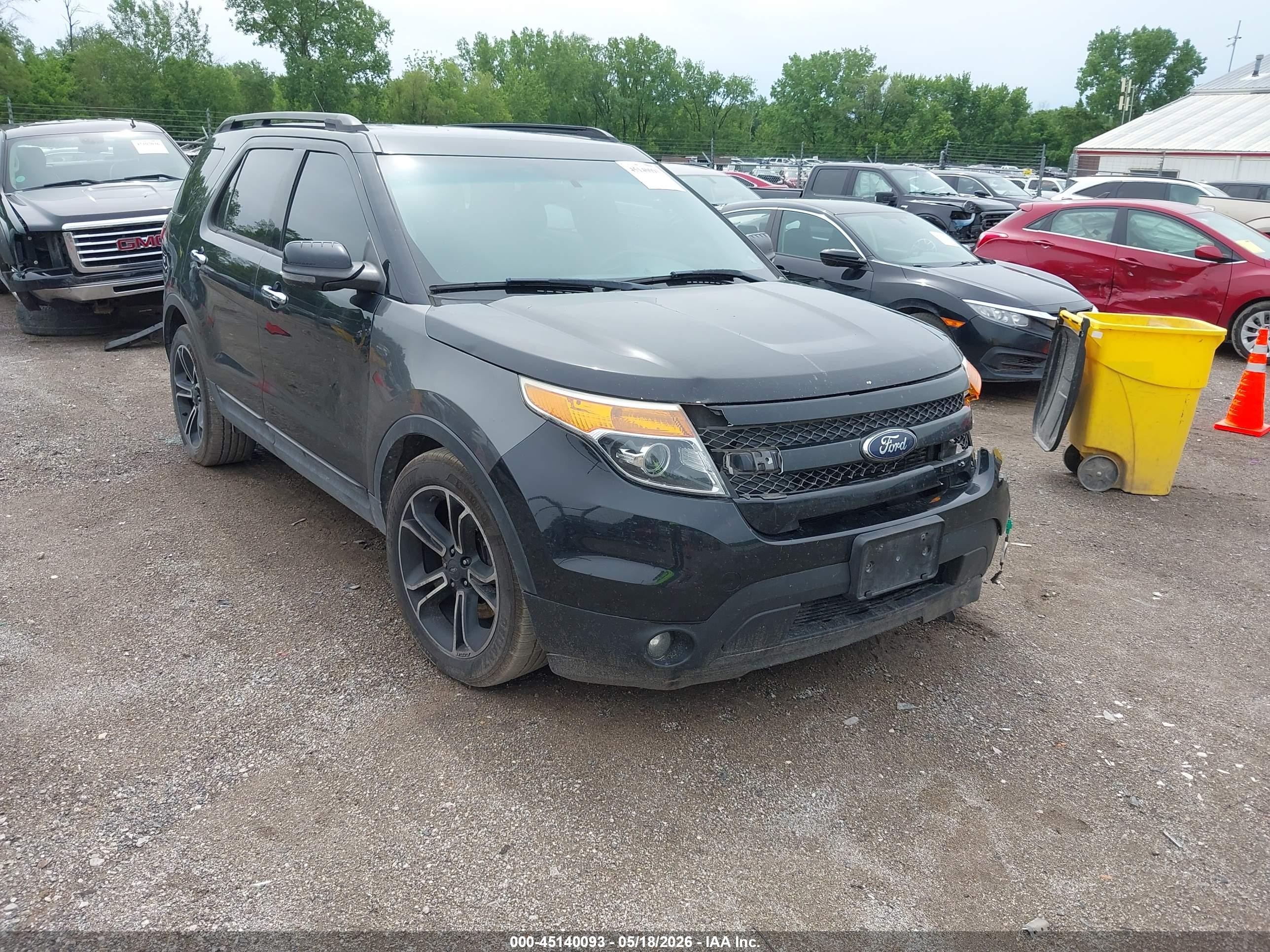 2013 Ford Explorer Sport Black vin: 1FM5K8GT9DGC02746