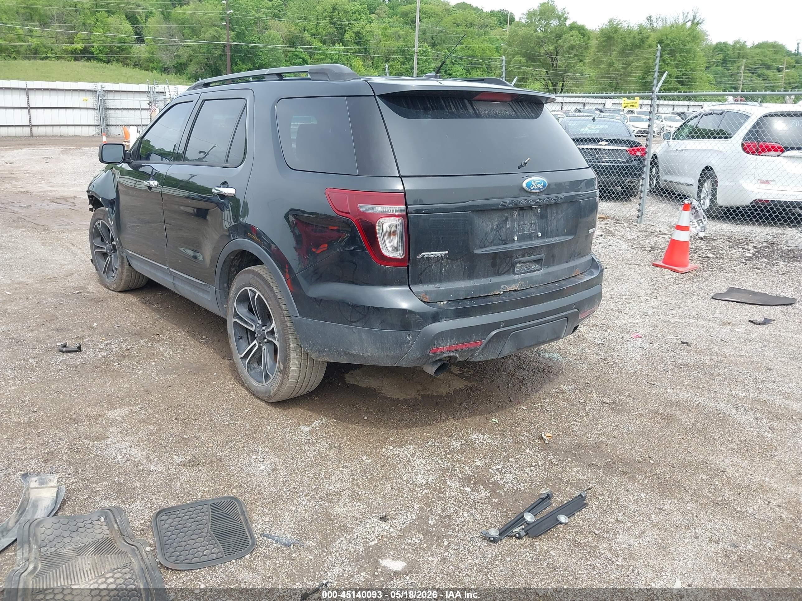 2013 Ford Explorer Sport Black vin: 1FM5K8GT9DGC02746