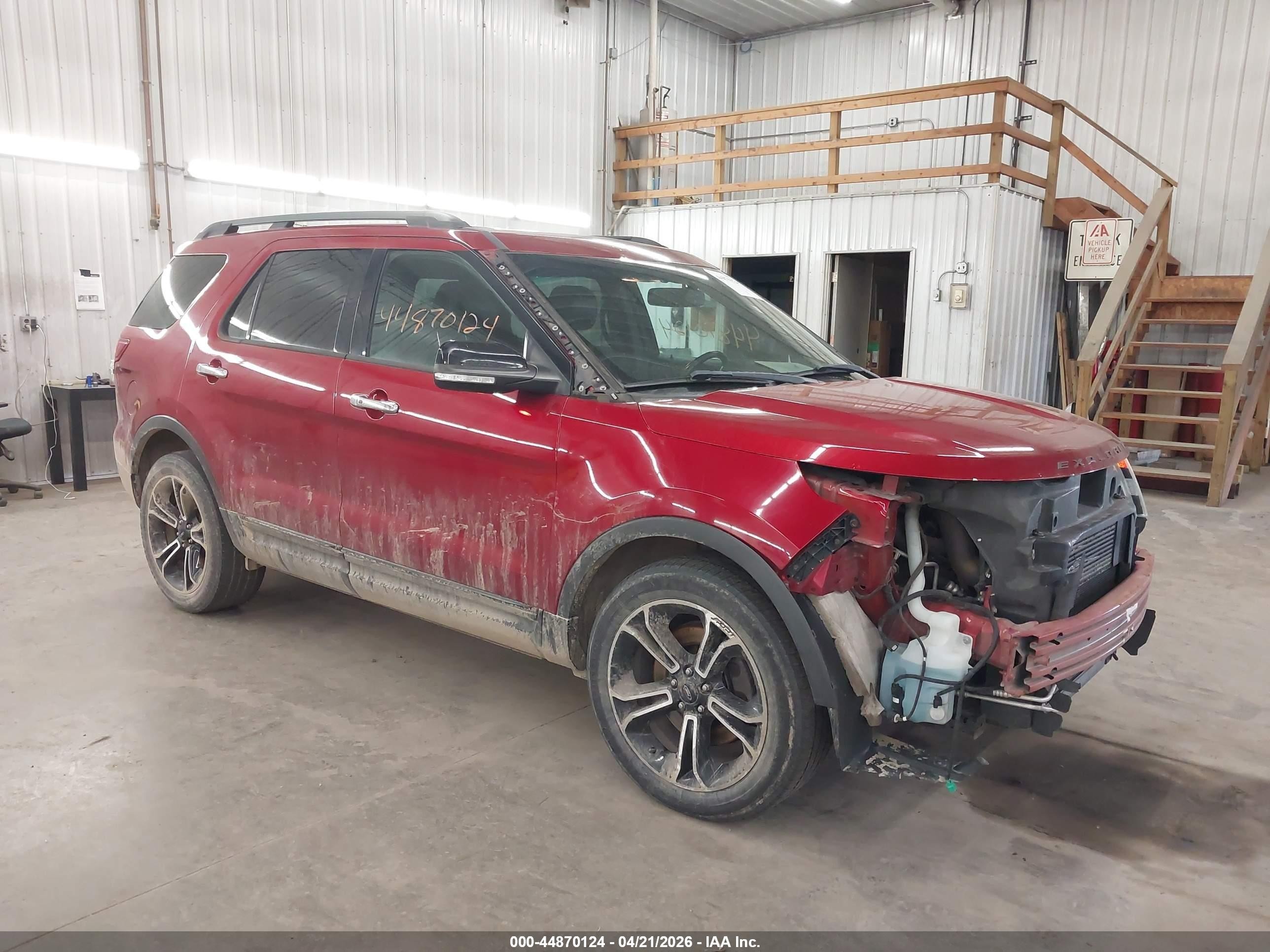 2013 Ford Explorer Sport Red vin: 1FM5K8GT9DGC14332