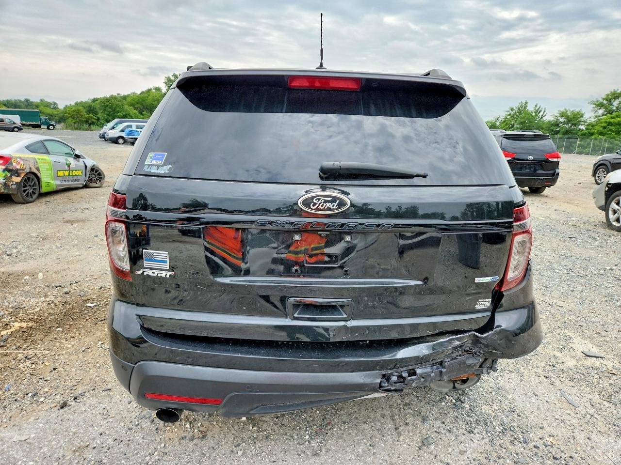 2013 Ford Explorer Sport Black vin: 1FM5K8GT9DGC76555