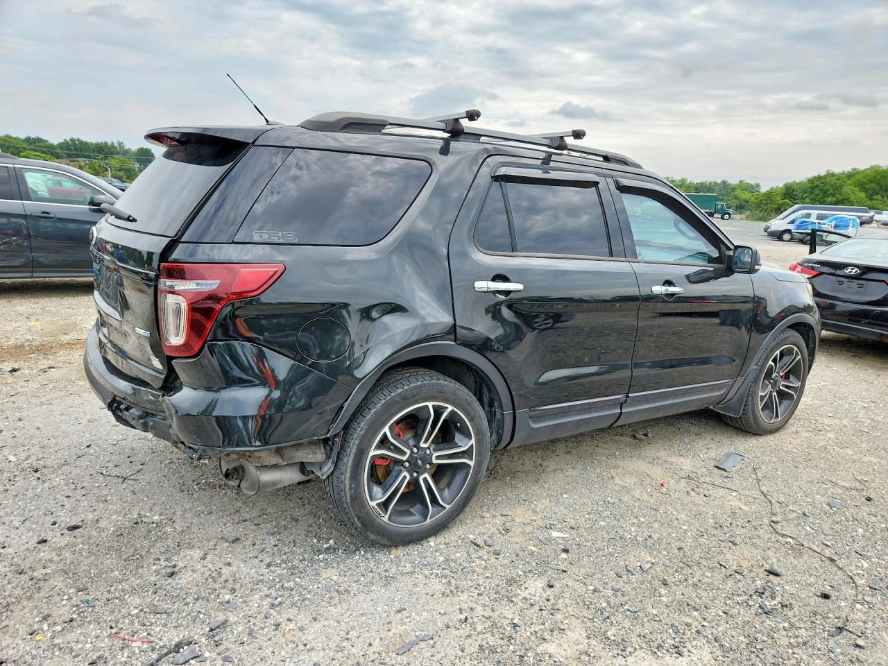 2013 Ford Explorer Sport Black vin: 1FM5K8GT9DGC76555