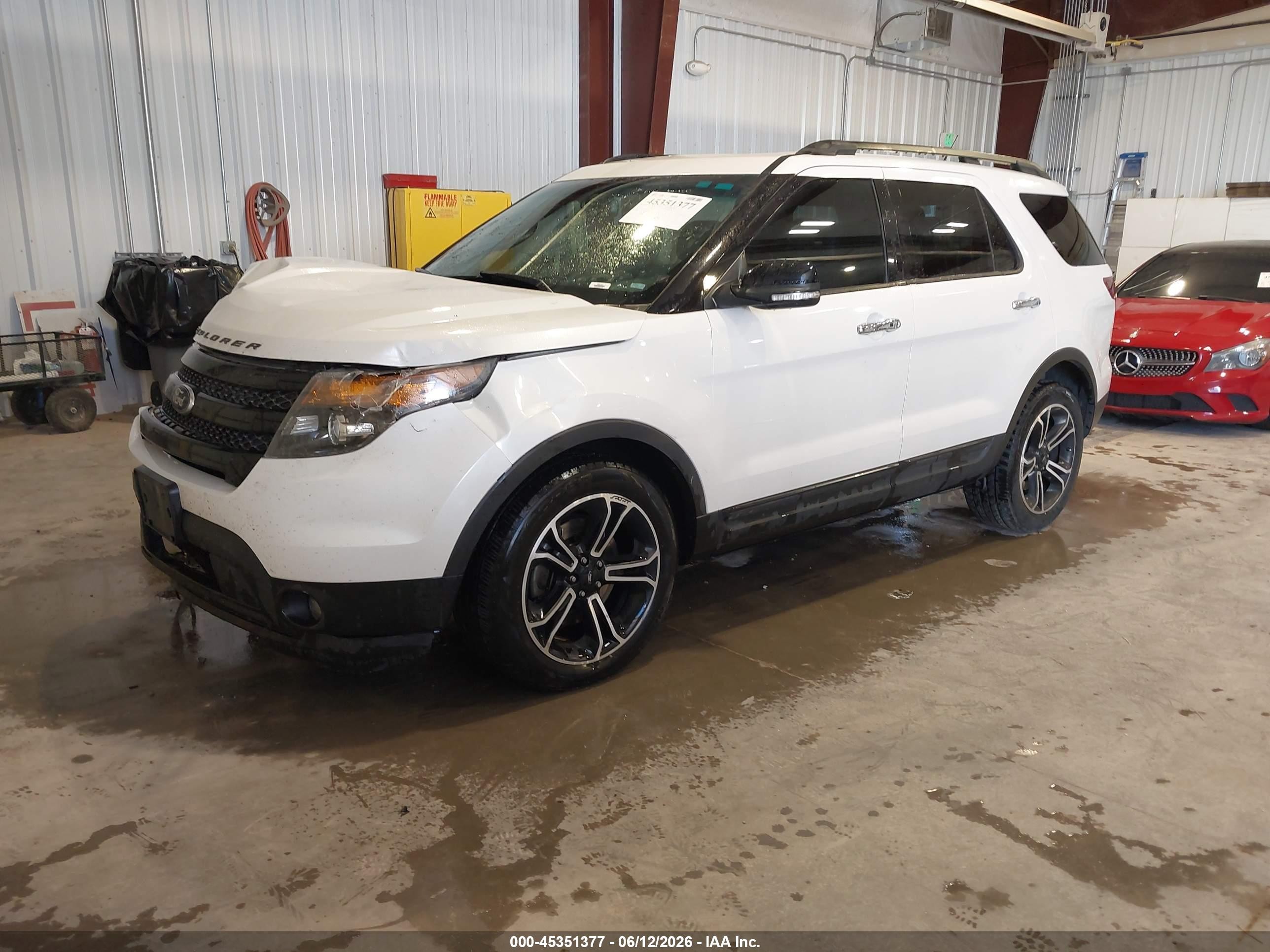 2013 Ford Explorer Sport White vin: 1FM5K8GT9DGC80704