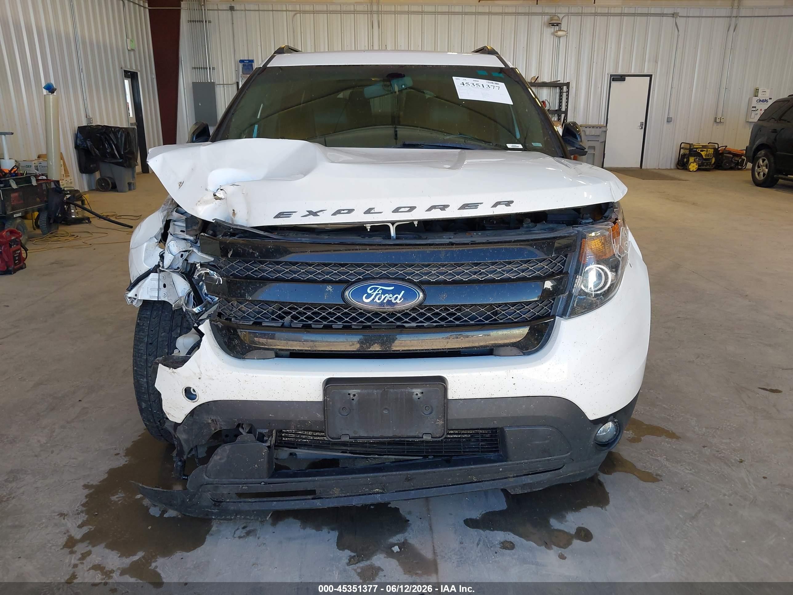 2013 Ford Explorer Sport White vin: 1FM5K8GT9DGC80704