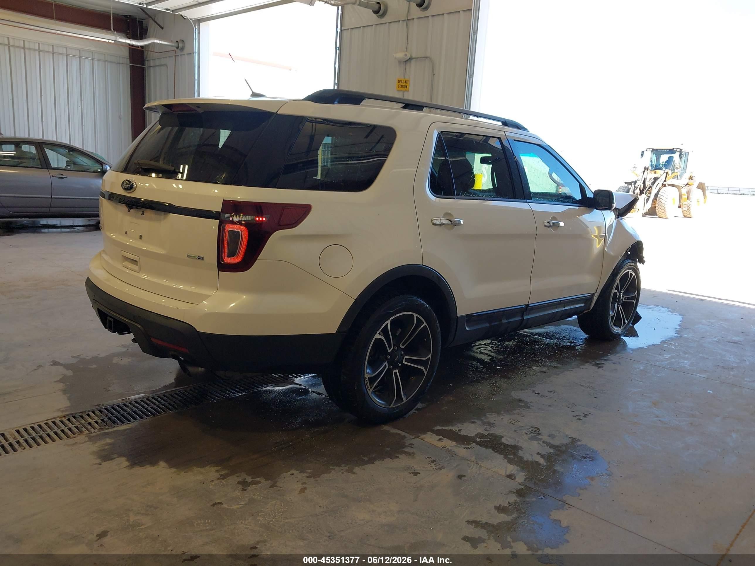 2013 Ford Explorer Sport White vin: 1FM5K8GT9DGC80704