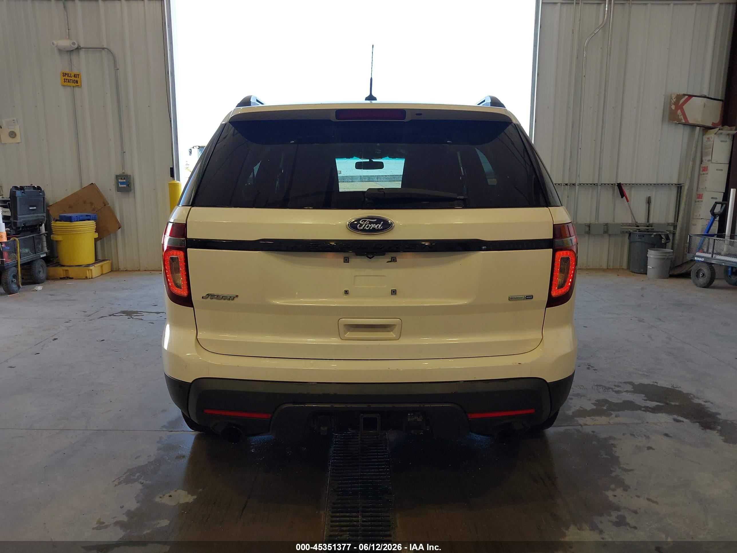 2013 Ford Explorer Sport White vin: 1FM5K8GT9DGC80704