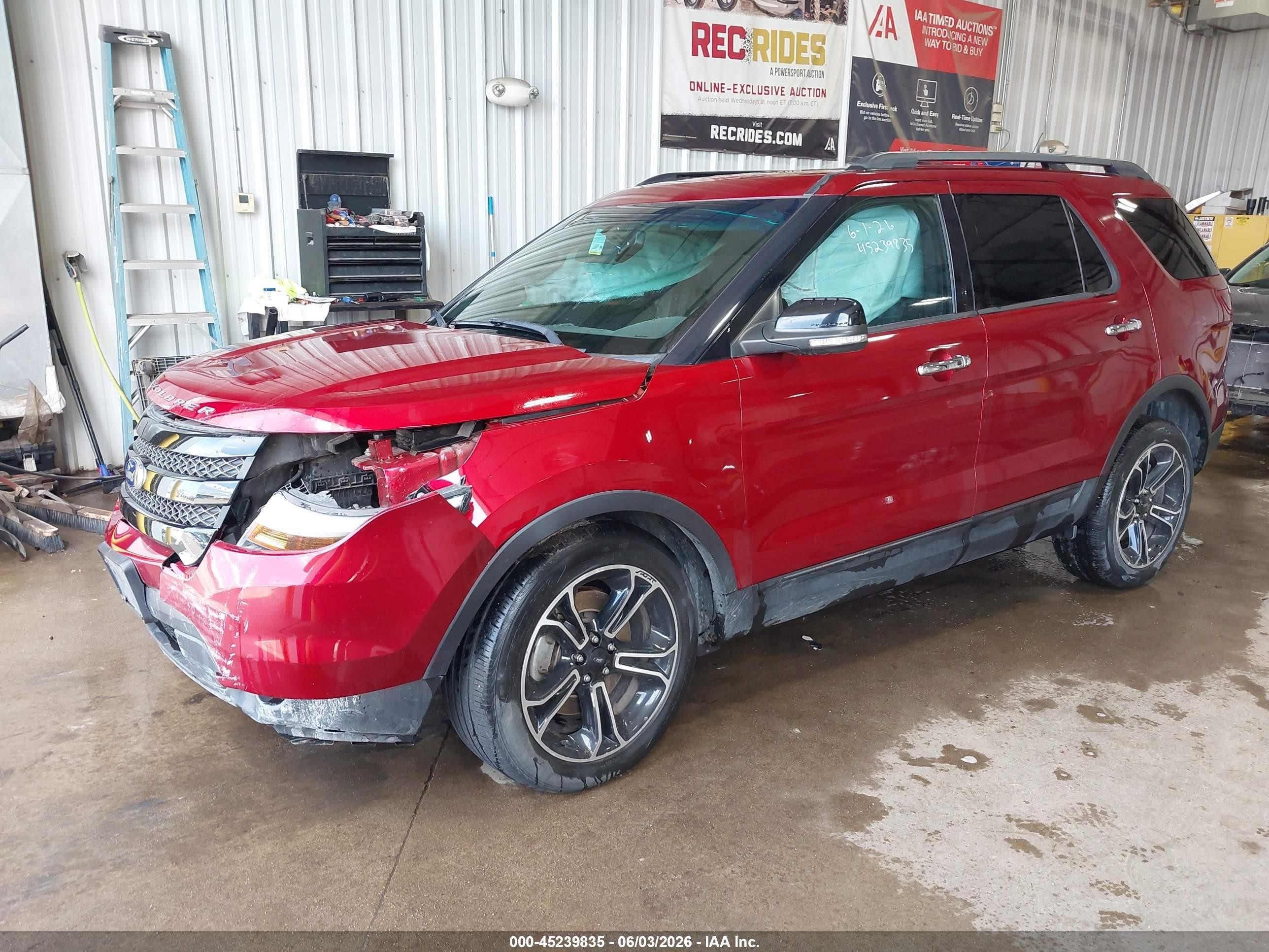 2014 Ford Explorer Sport Red vin: 1FM5K8GT9EGA32809
