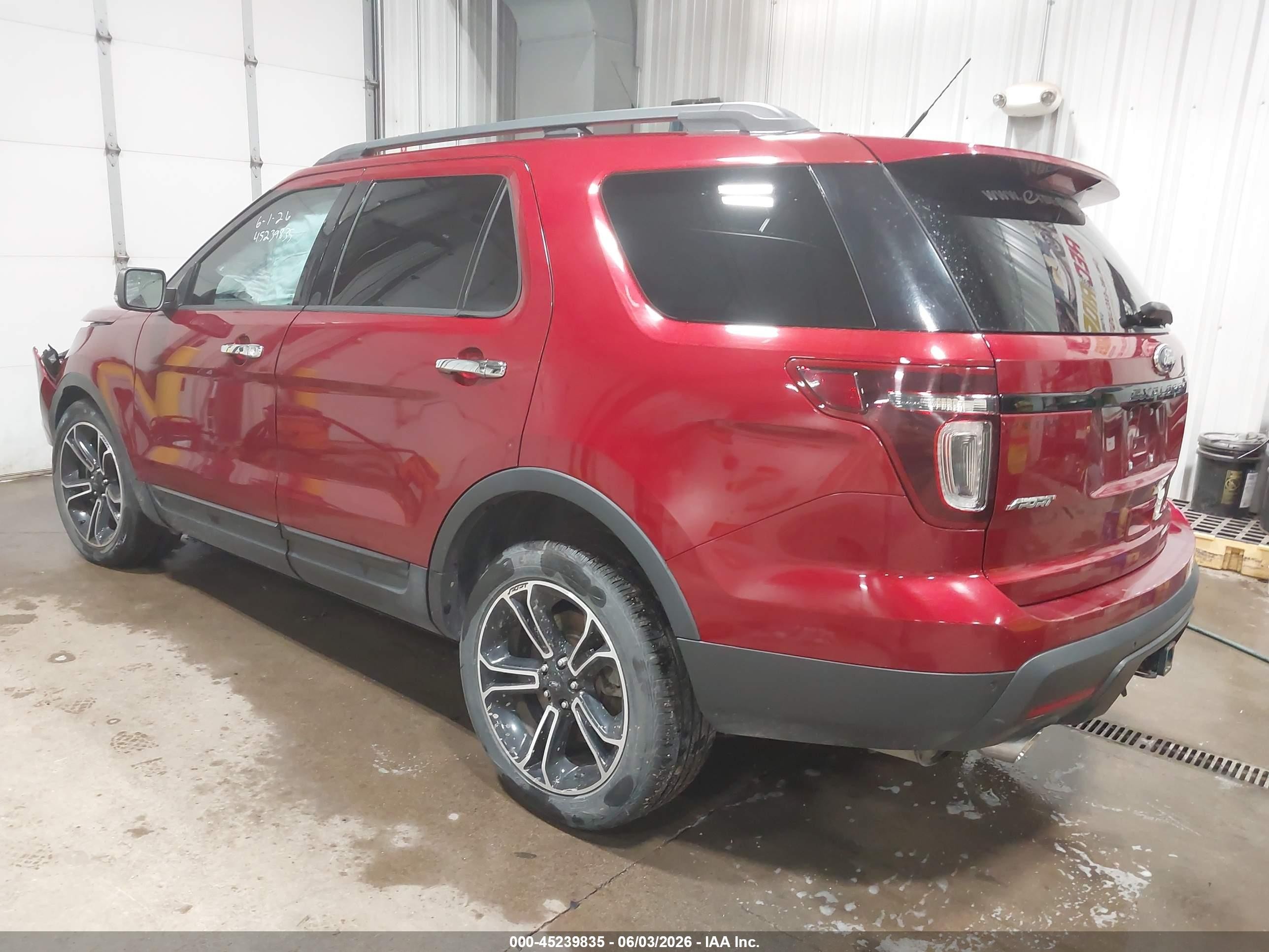 2014 Ford Explorer Sport Red vin: 1FM5K8GT9EGA32809