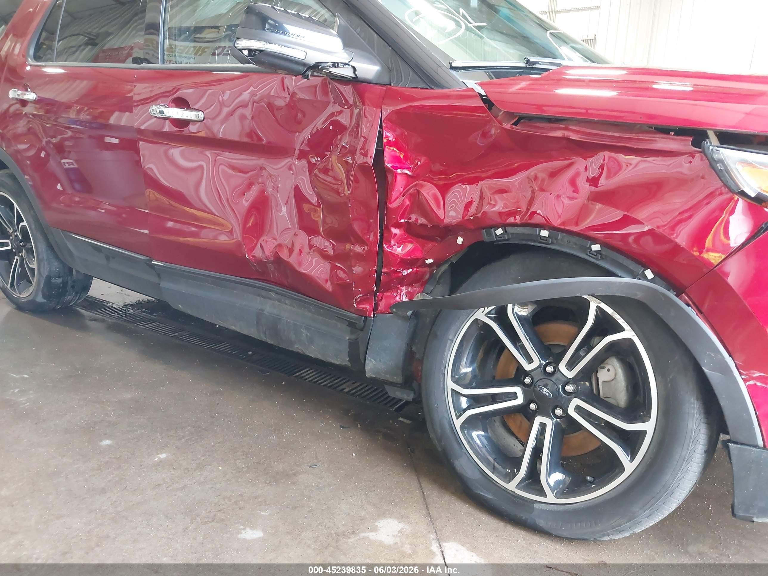 2014 Ford Explorer Sport Red vin: 1FM5K8GT9EGA32809