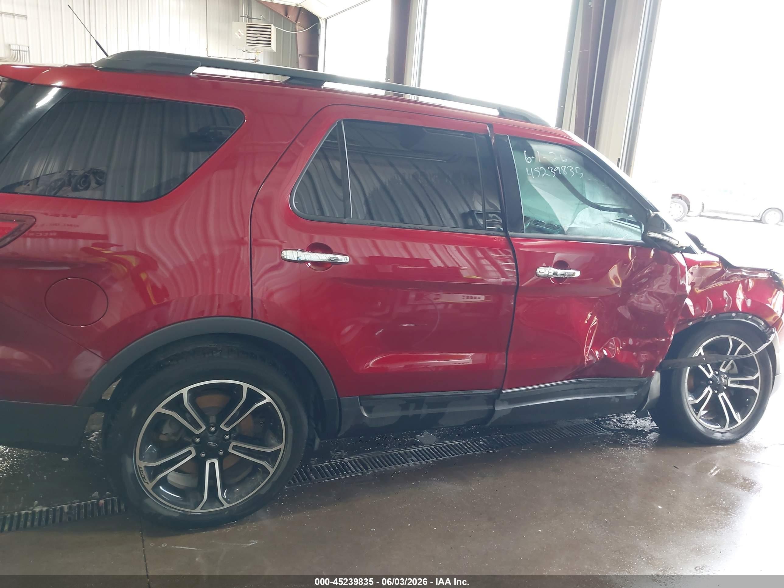 2014 Ford Explorer Sport Red vin: 1FM5K8GT9EGA32809
