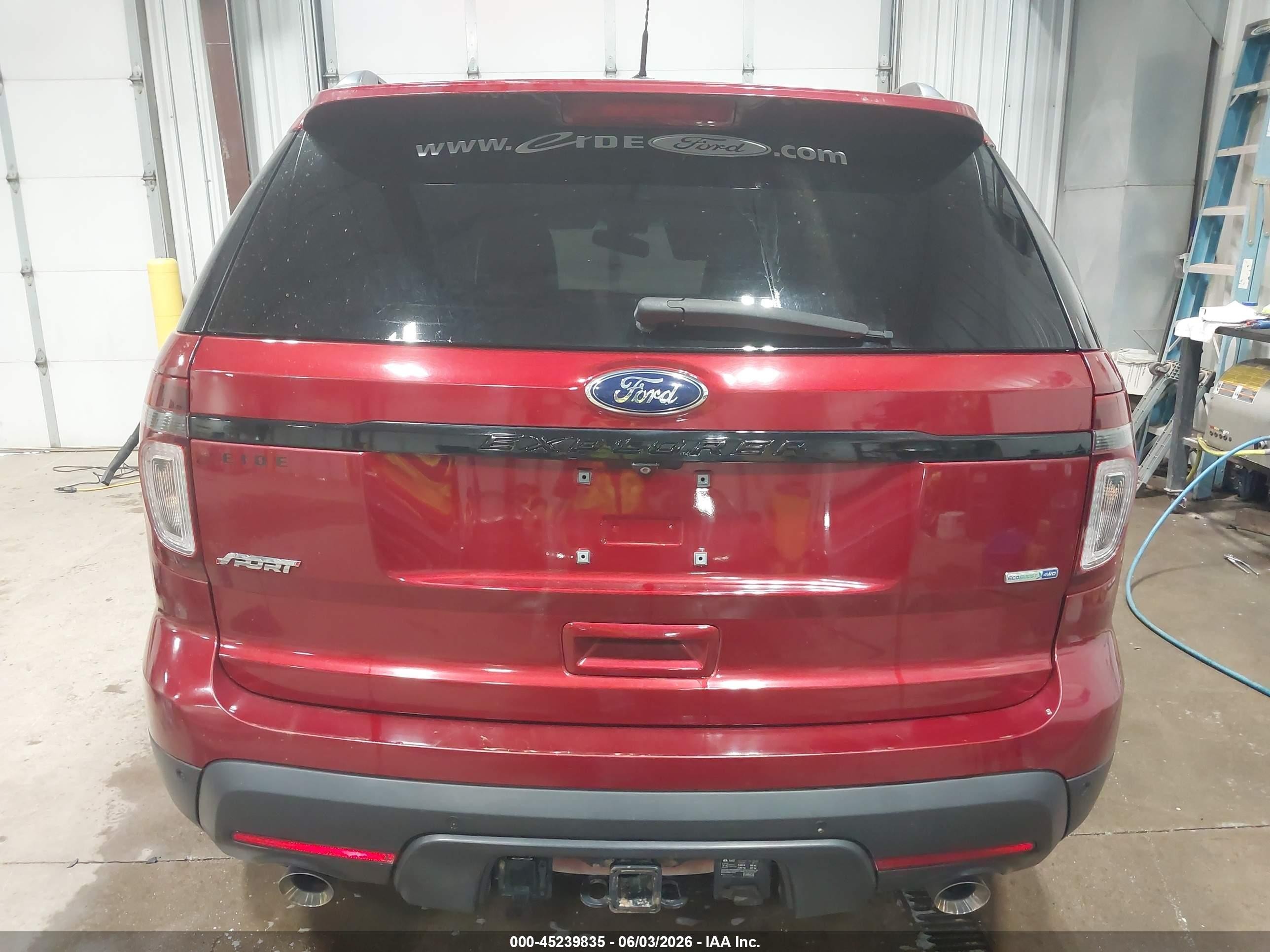 2014 Ford Explorer Sport Red vin: 1FM5K8GT9EGA32809