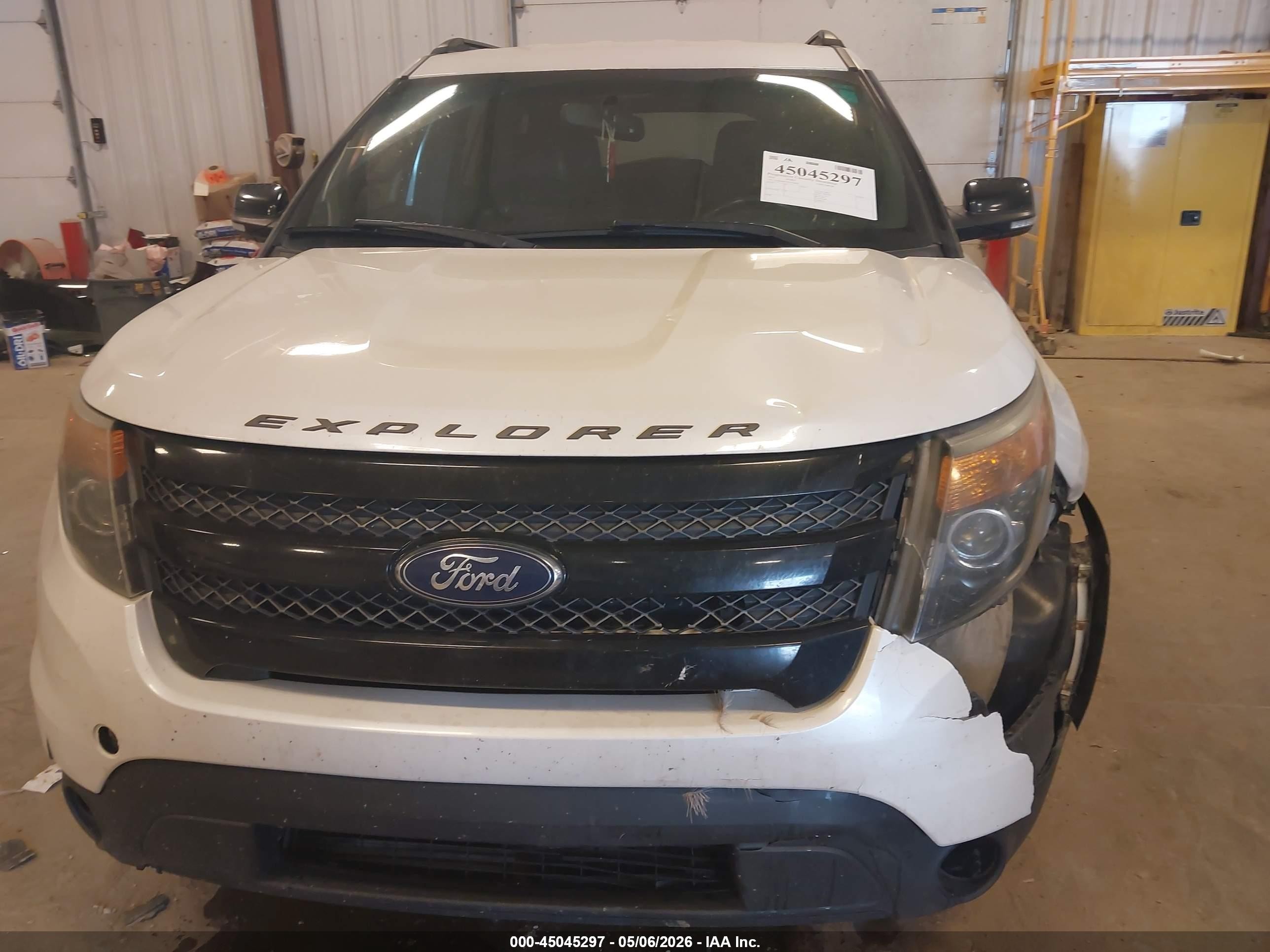2014 Ford Explorer Sport White vin: 1FM5K8GT9EGA60965