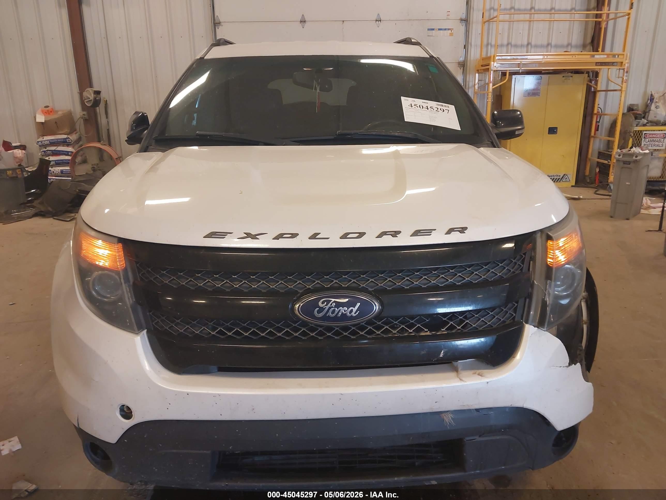 2014 Ford Explorer Sport White vin: 1FM5K8GT9EGA60965
