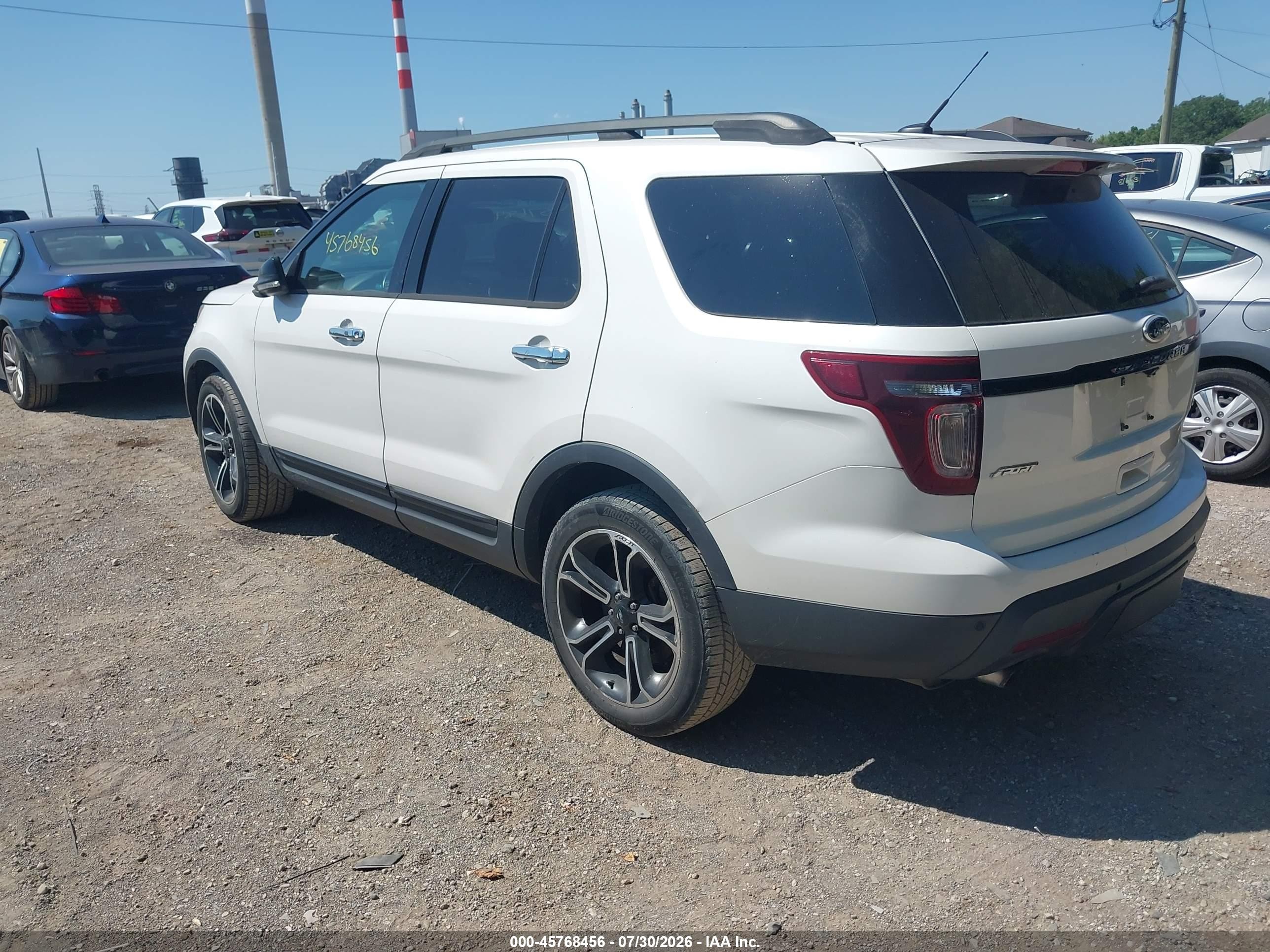 2014 Ford Explorer Sport Белый vin: 1FM5K8GT9EGB62217