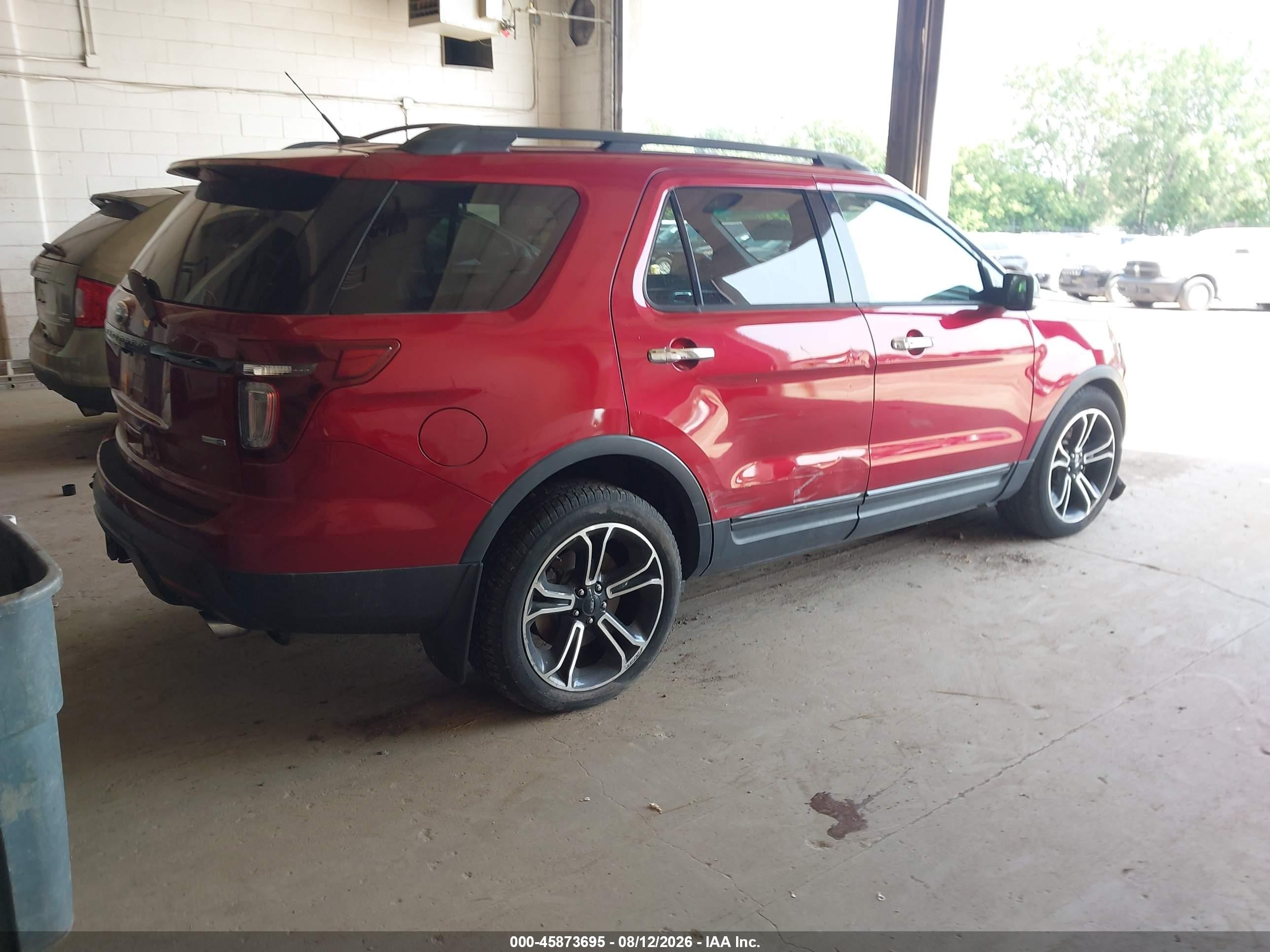 2014 Ford Explorer Sport Красный vin: 1FM5K8GT9EGC01050