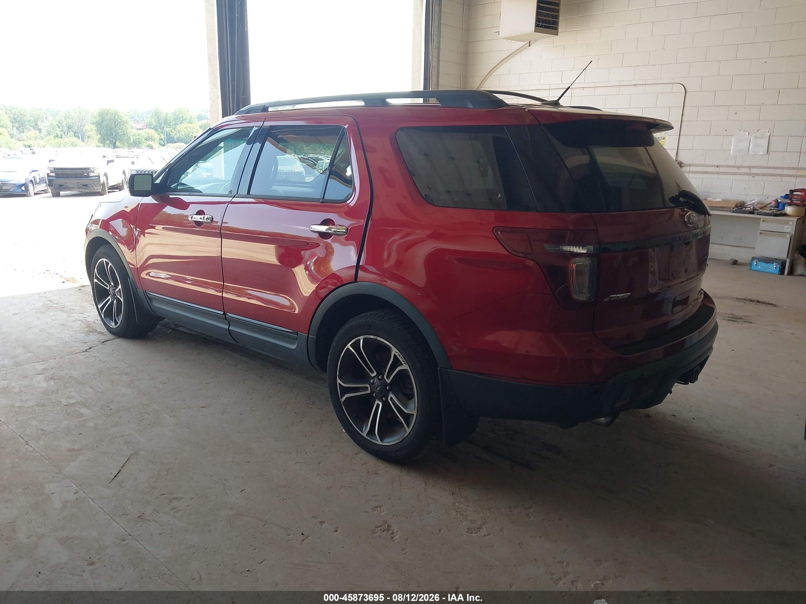 2014 Ford Explorer Sport Красный vin: 1FM5K8GT9EGC01050