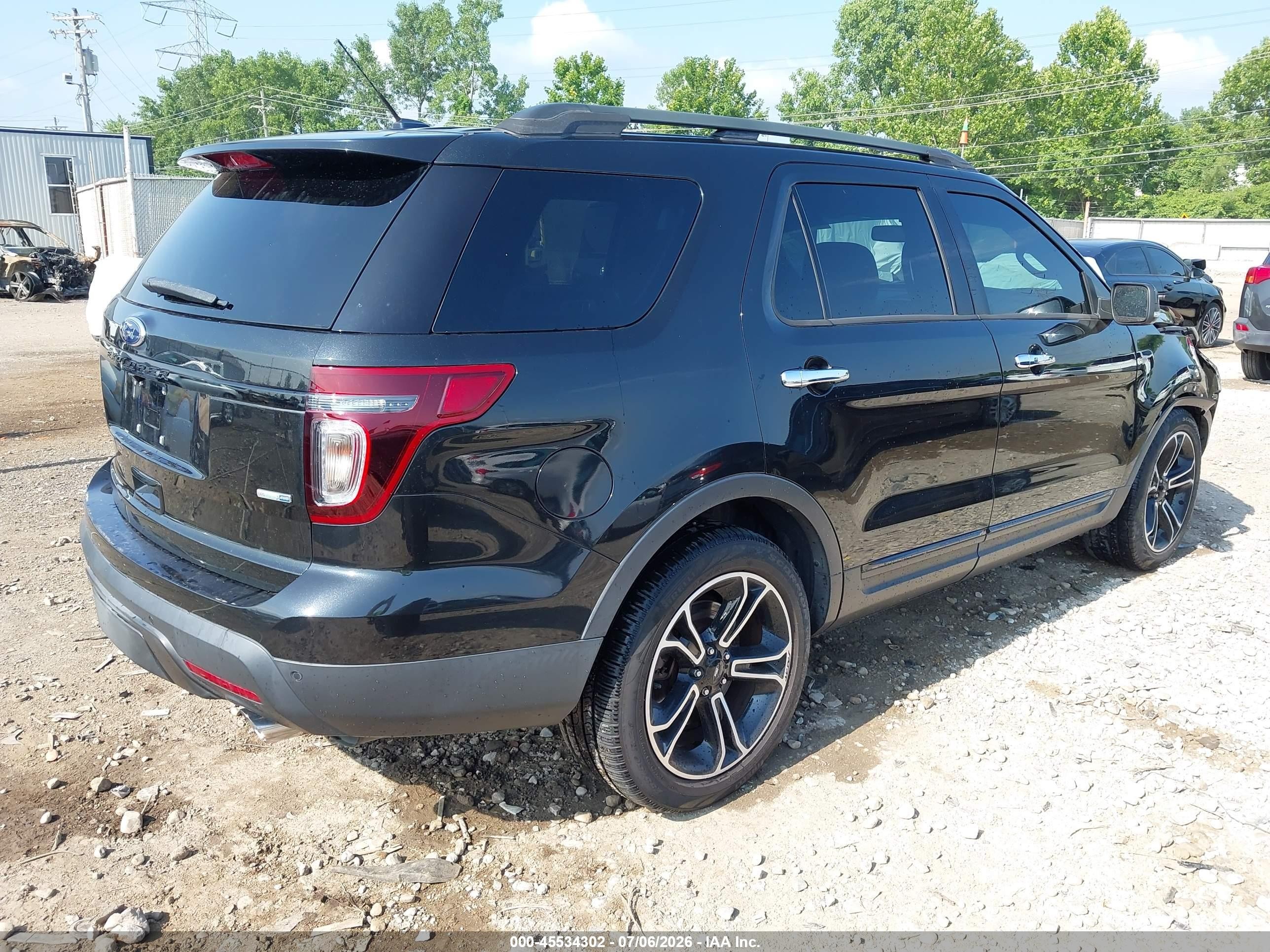 2014 Ford Explorer Sport Black vin: 1FM5K8GT9EGC21668