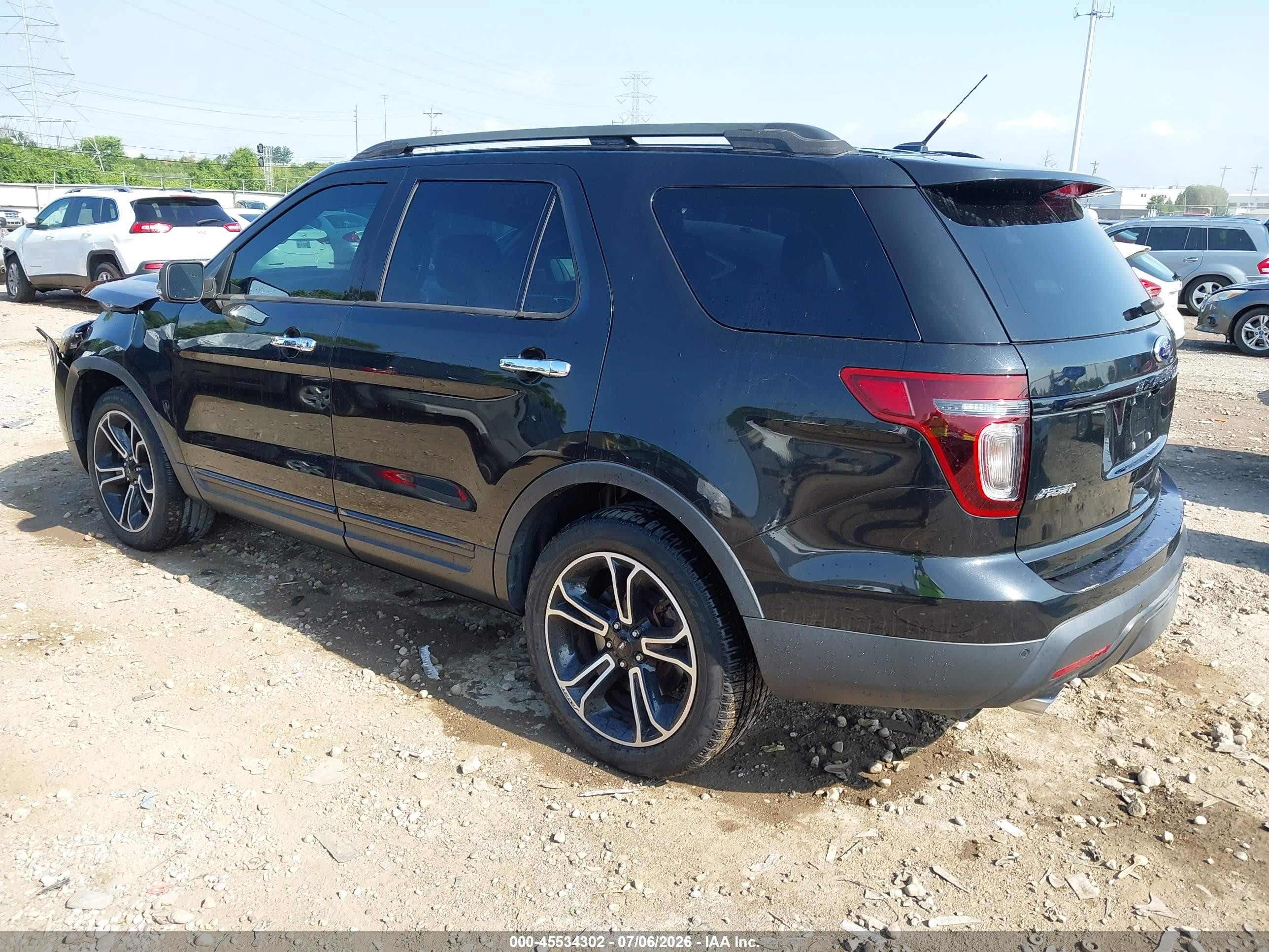 2014 Ford Explorer Sport Black vin: 1FM5K8GT9EGC21668