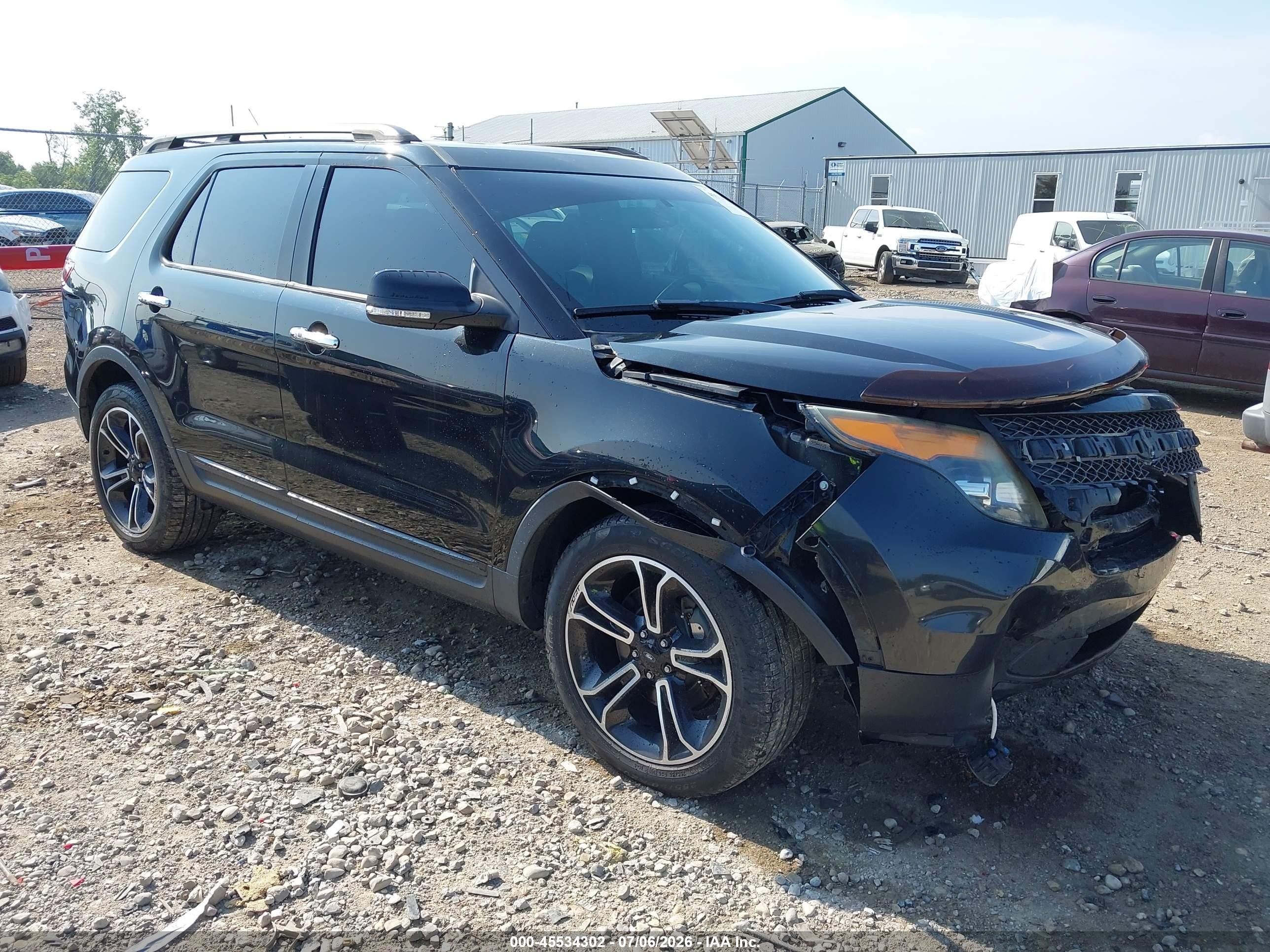 2014 Ford Explorer Sport Black vin: 1FM5K8GT9EGC21668