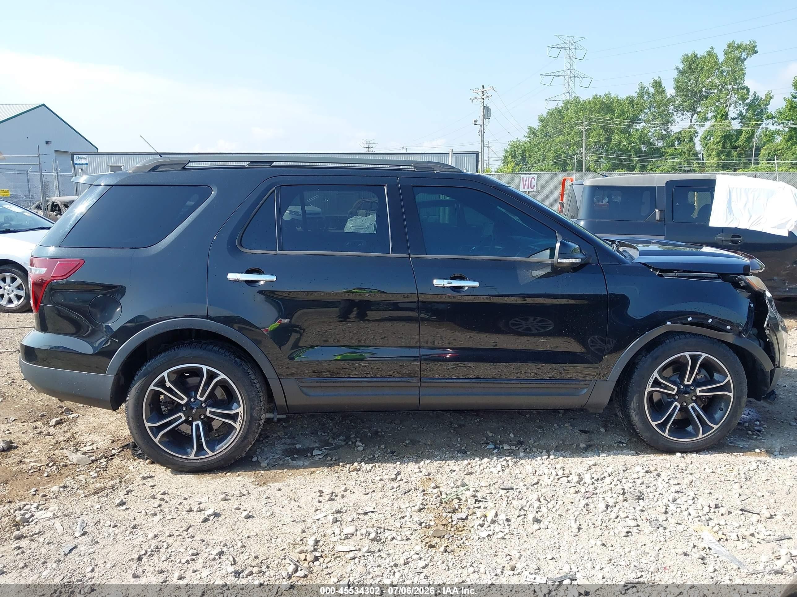 2014 Ford Explorer Sport Black vin: 1FM5K8GT9EGC21668