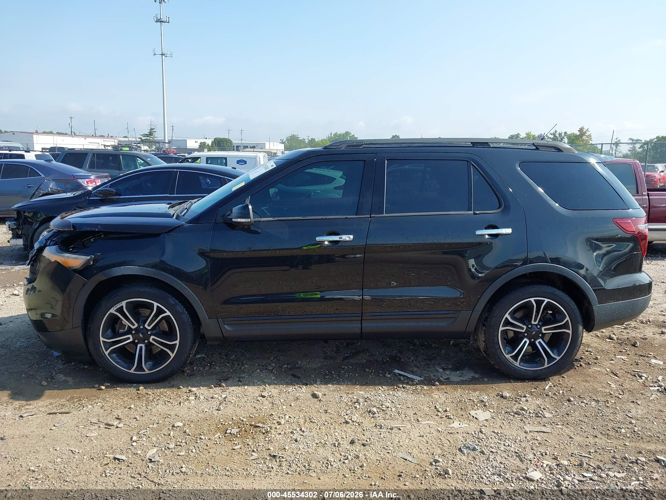 2014 Ford Explorer Sport Black vin: 1FM5K8GT9EGC21668