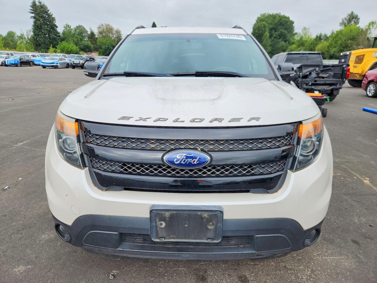 2014 Ford Explorer Sport White vin: 1FM5K8GT9EGC23789